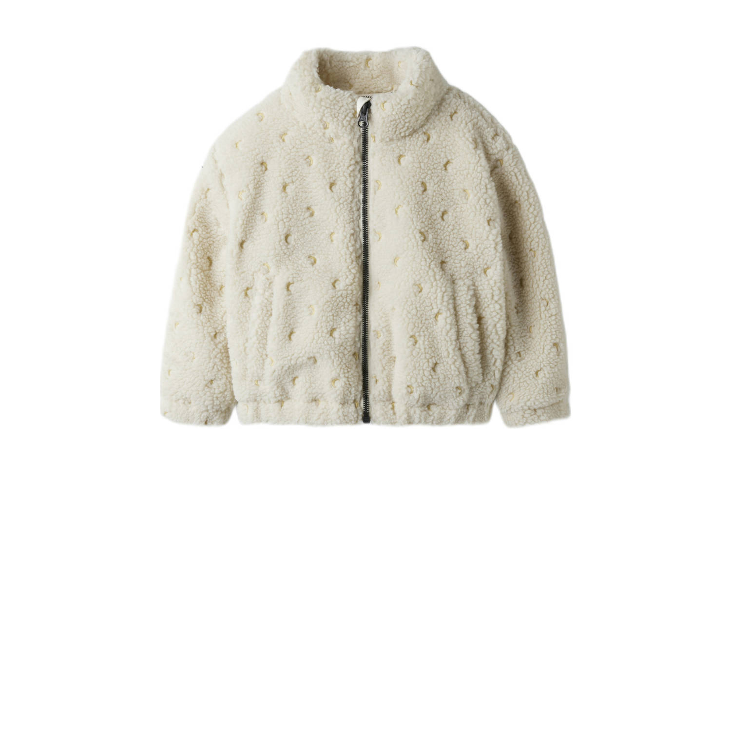 LIL' ATELIER MINI teddy jas ecru