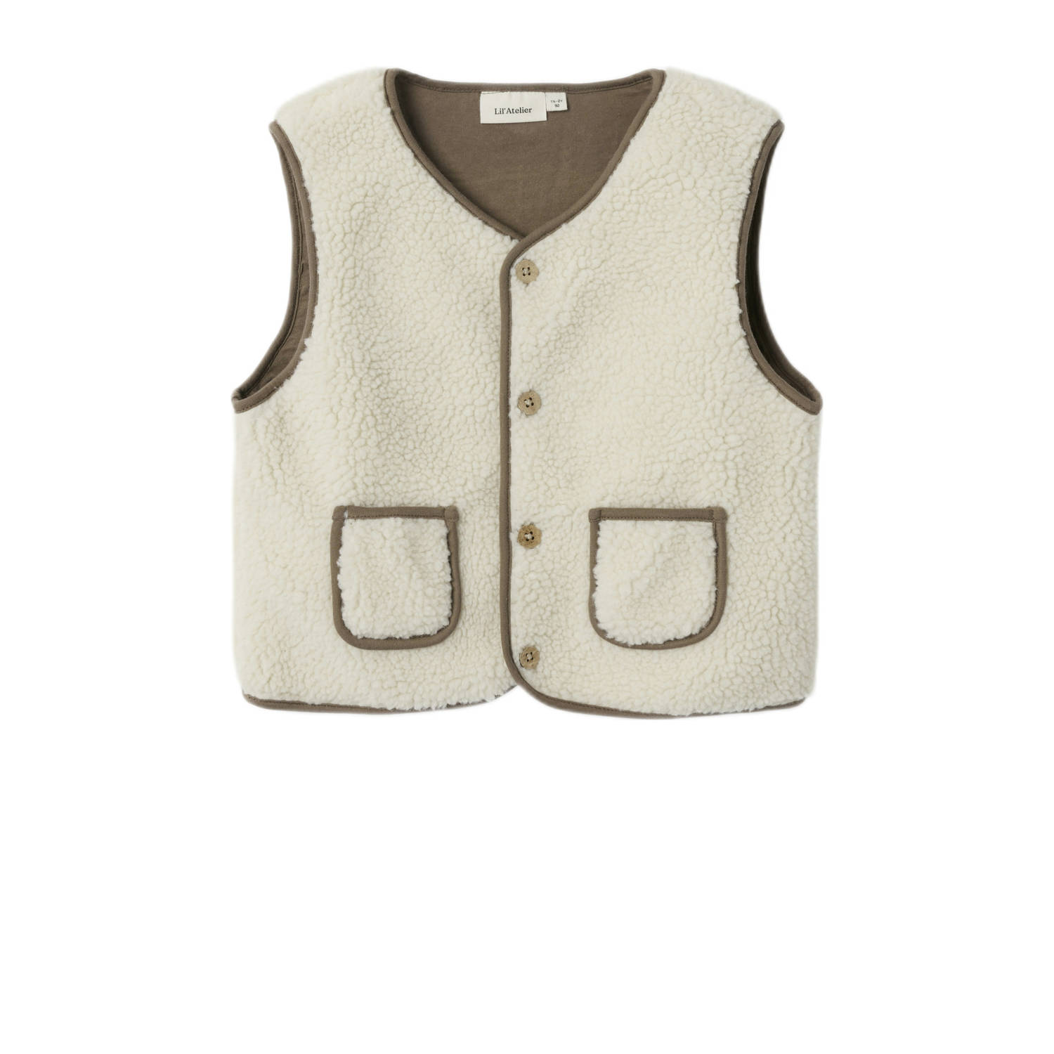 LIL' ATELIER MINI gilet ecru