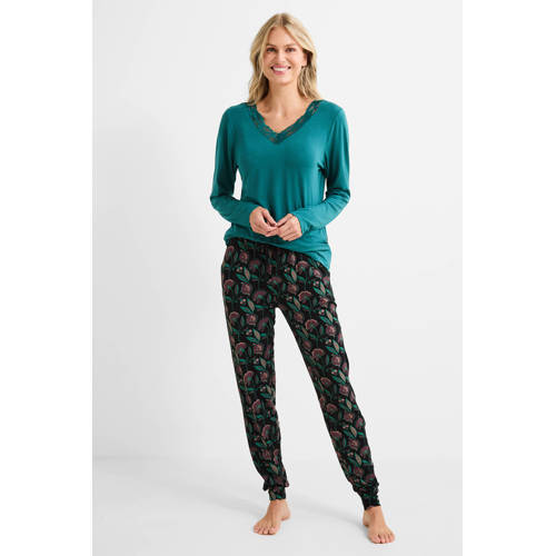 Dreamcovers pyjama groen/zwart afbeelding
