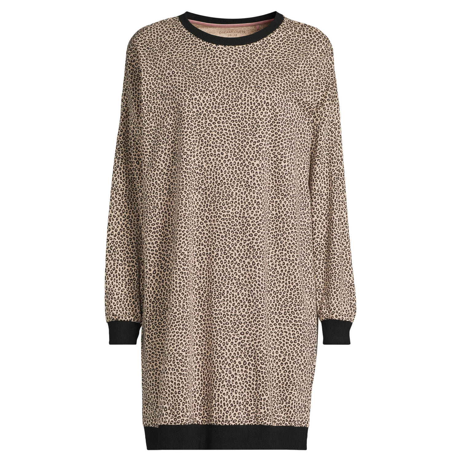 Dreamcovers nachthemd beige zwart