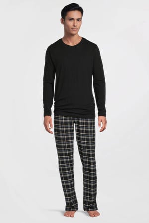pyjama zwart/blauw