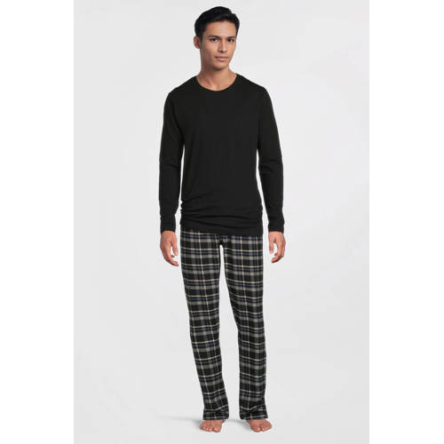 UR8011 pyjama zwart/blauw afbeelding
