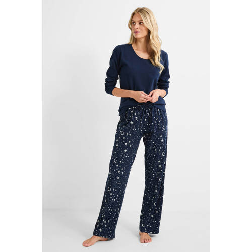 Dreamcovers pyjama donkerblauw/zilver afbeelding