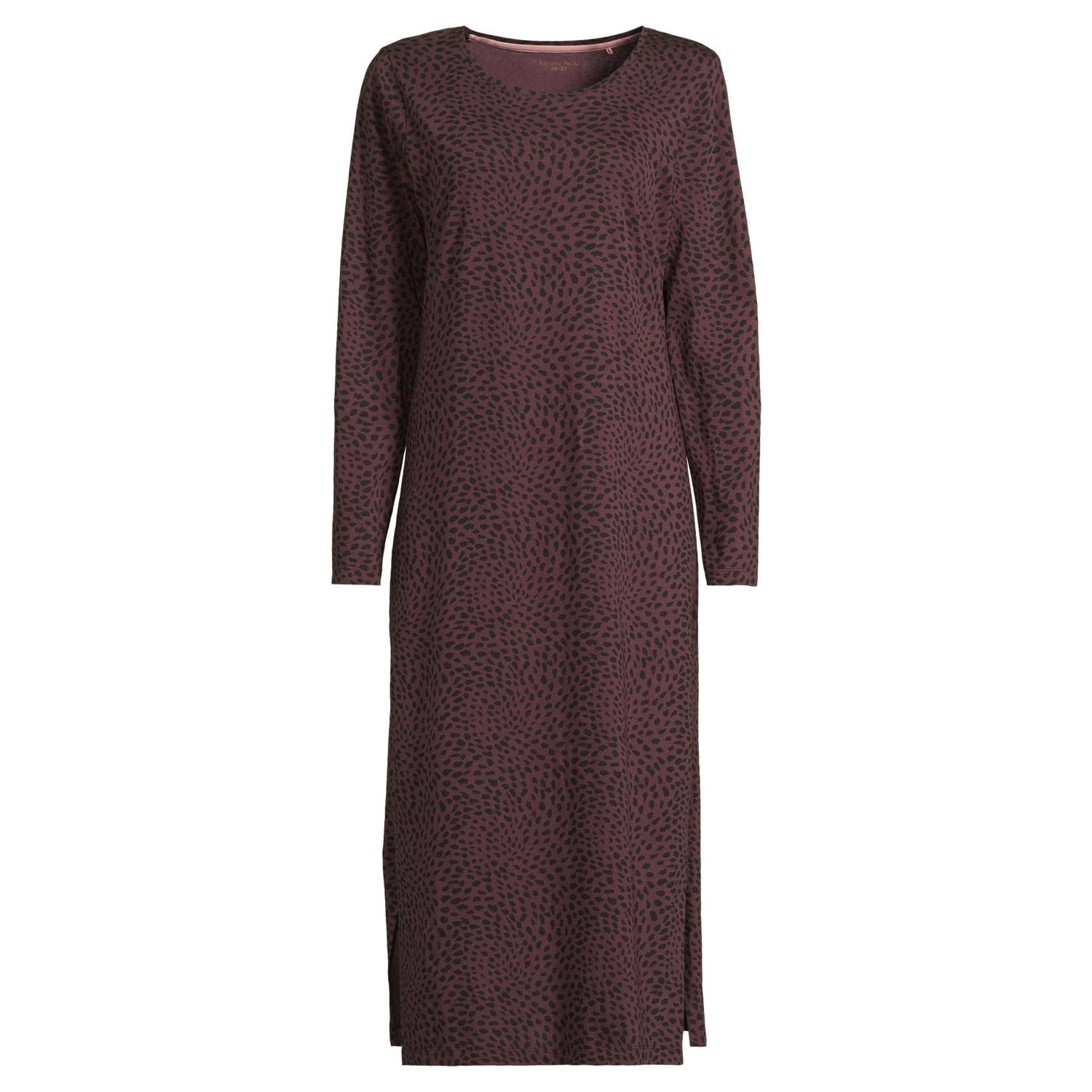 Dreamcovers nachthemd aubergine zwart
