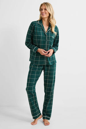 pyjama donkergroen