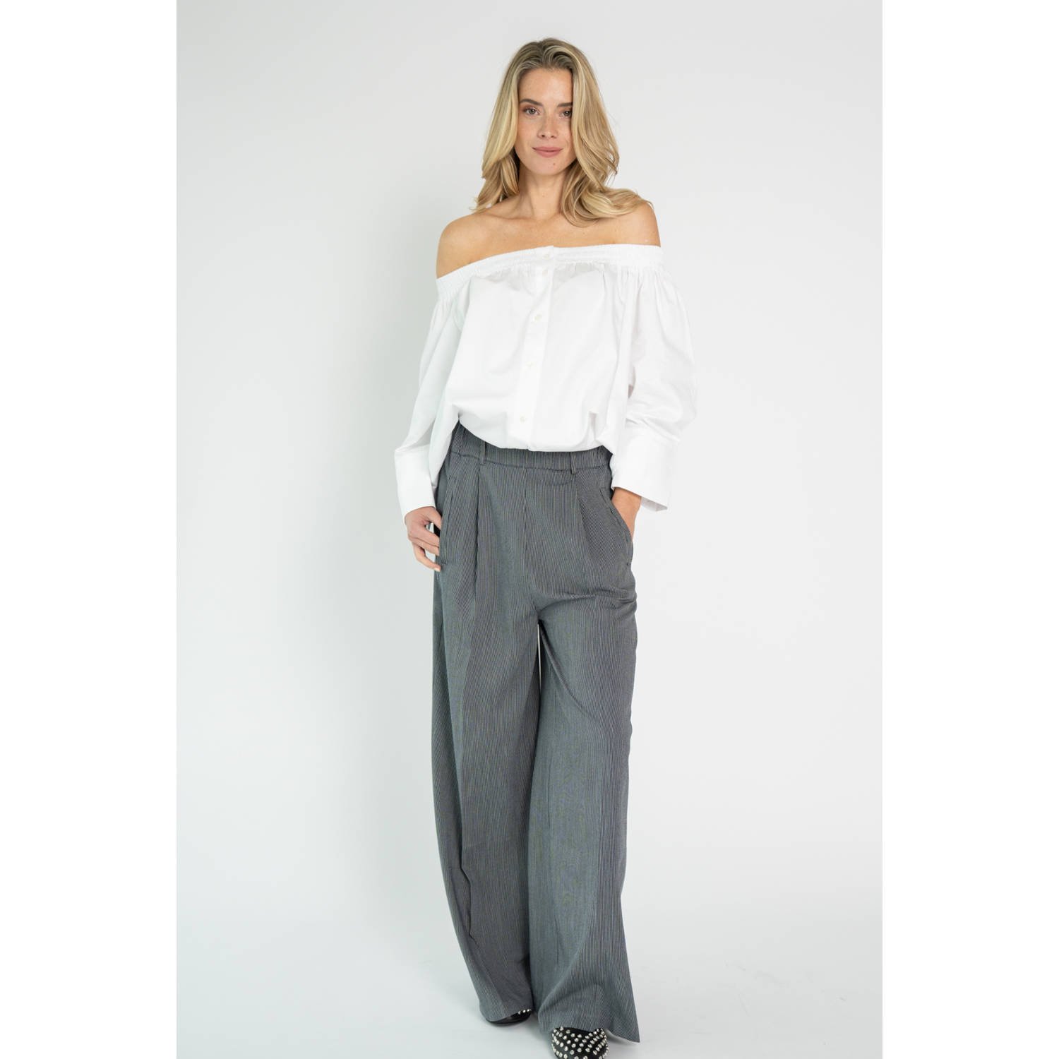 Est'seven X Ellemieke blousetop wit