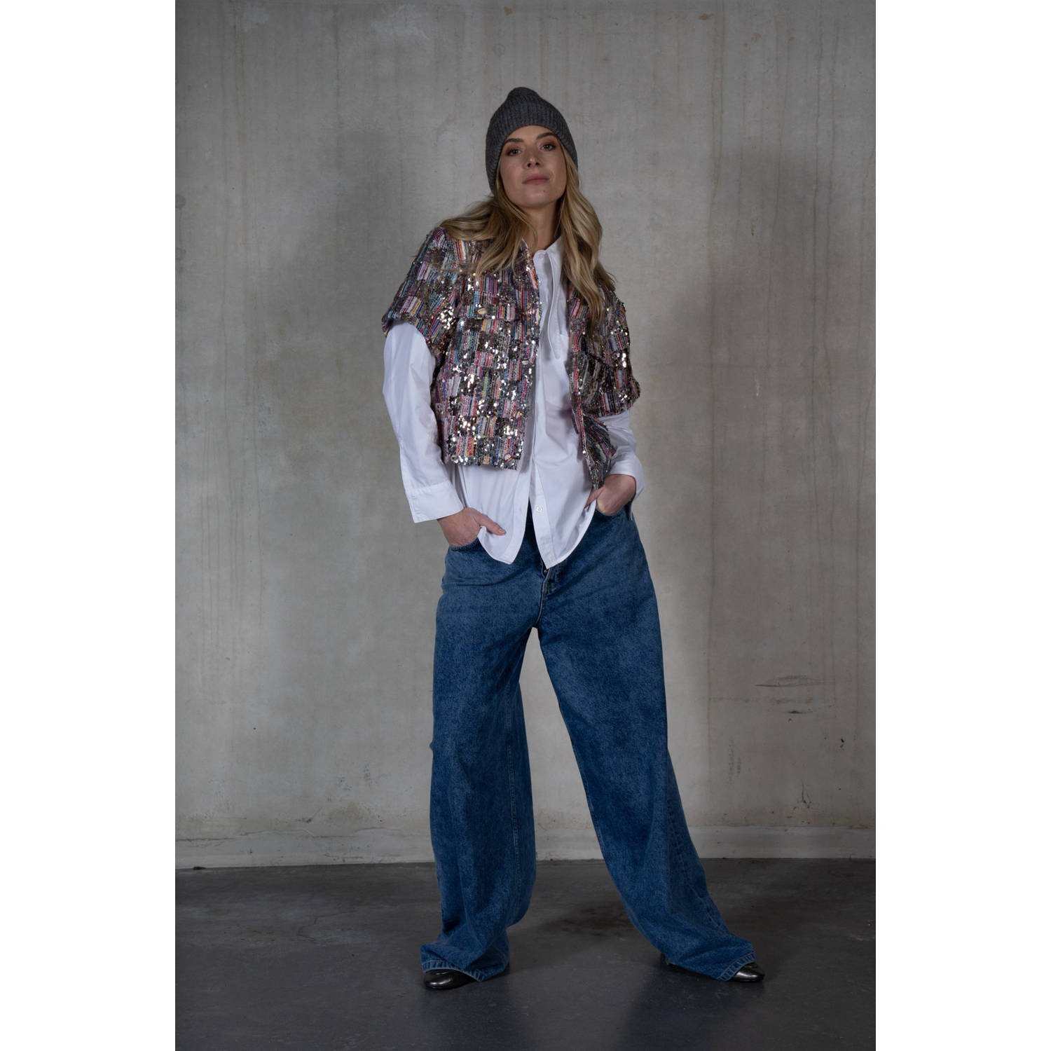 Est'seven X Ellemieke blouse wit
