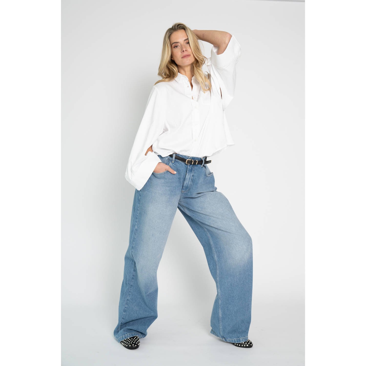 Est'seven X Ellemieke blouse wit