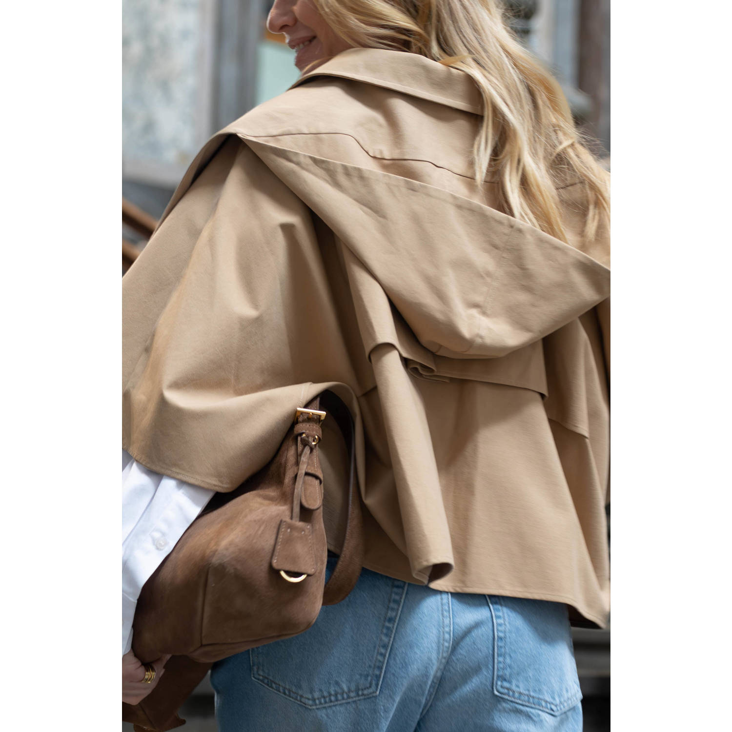 Est'seven X Ellemieke zomerjas beige