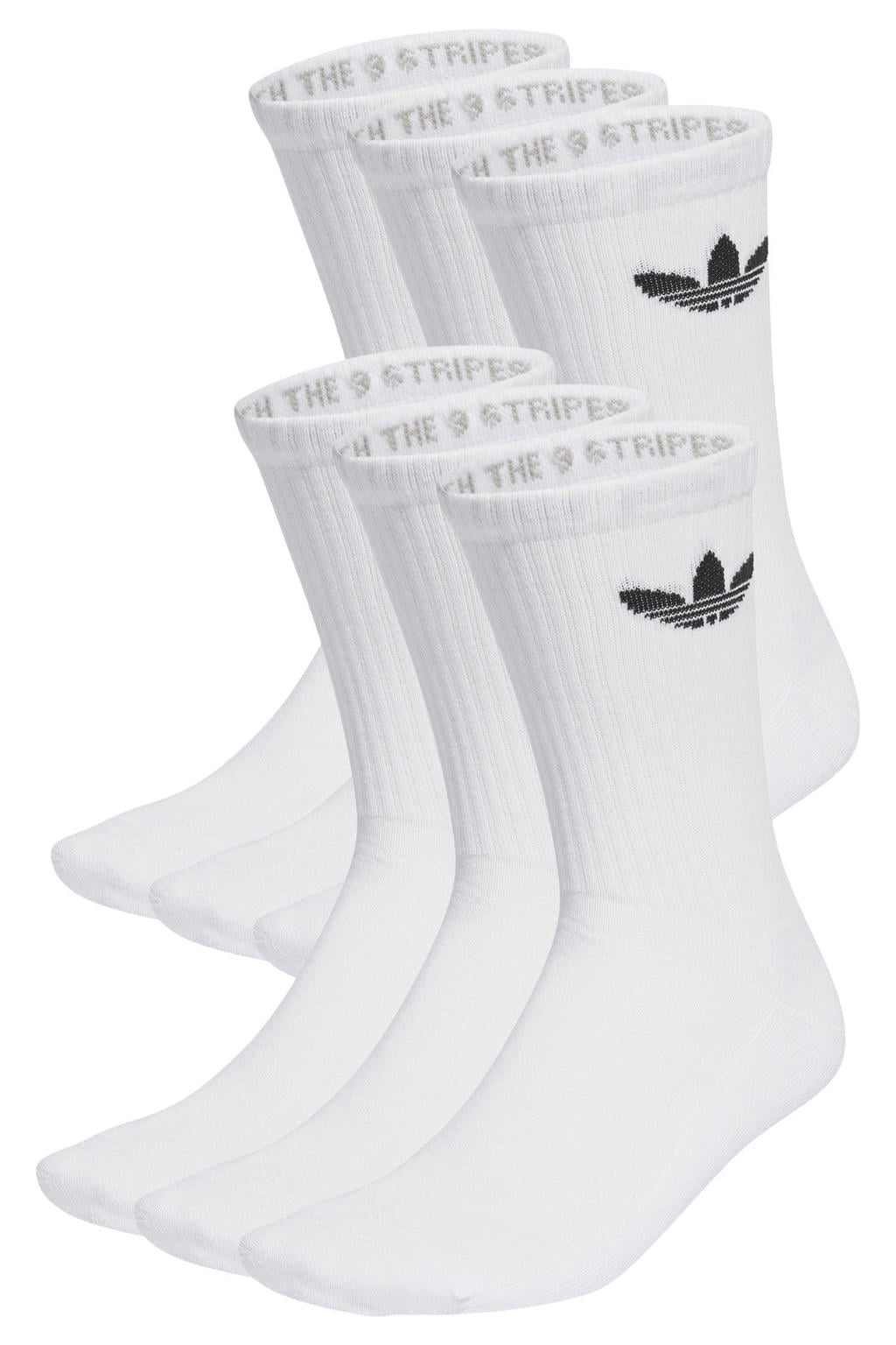 adidas Originals Trefoil Cushion sokken - wit (set van 6)