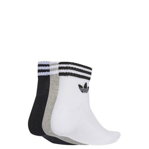 adidas Originals sokken - set van 3 wit/grijs/zwart afbeelding