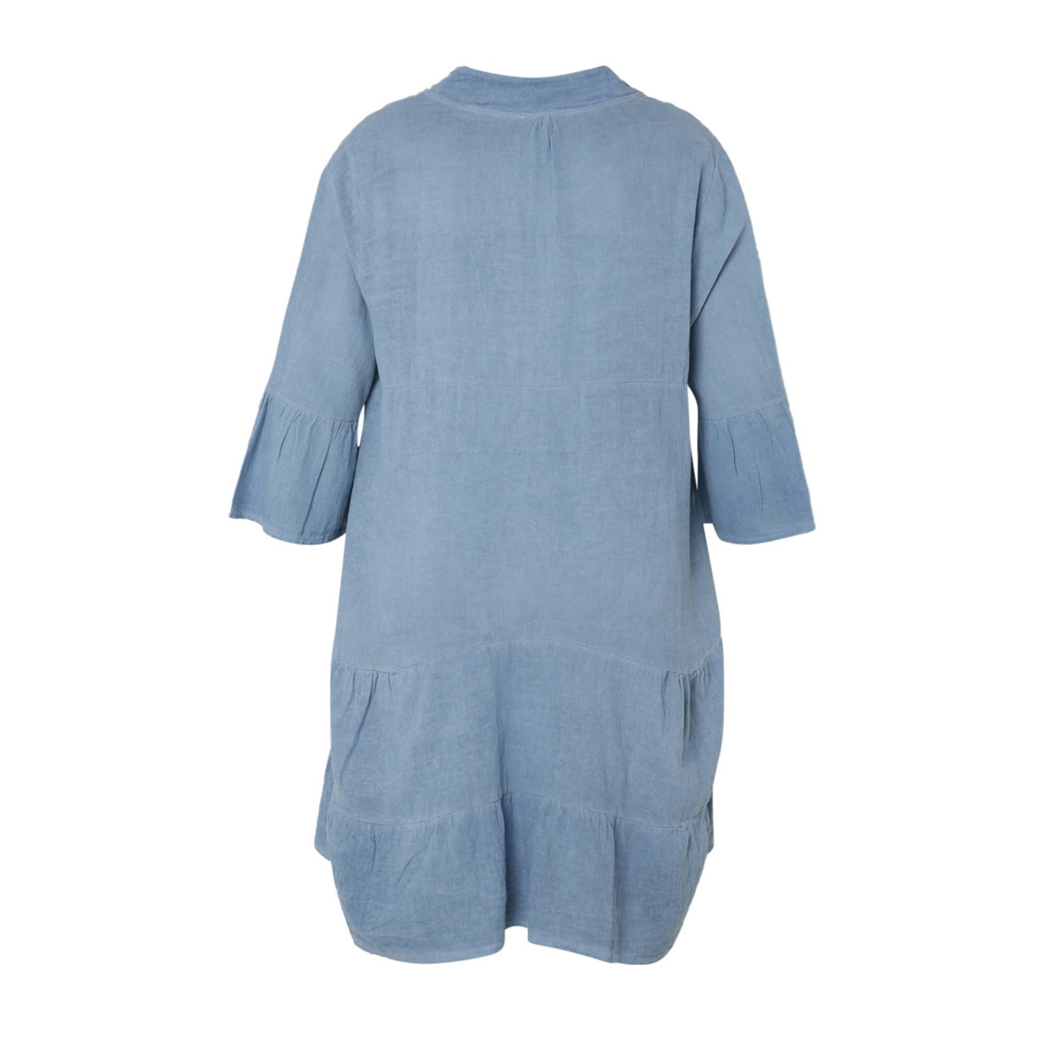 Paprika blousejurk blauw