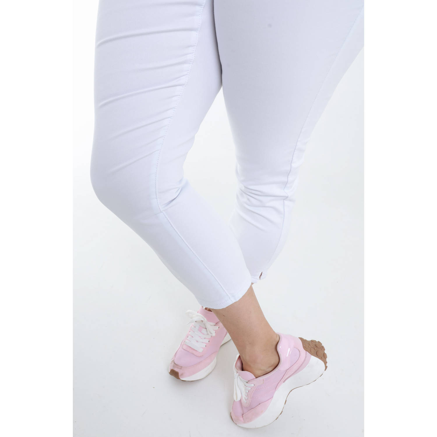 Paprika straight regular waist broek wit