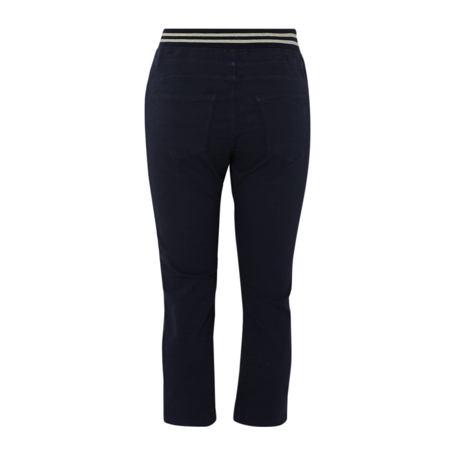Paprika straight regular waist broek donkerblauw