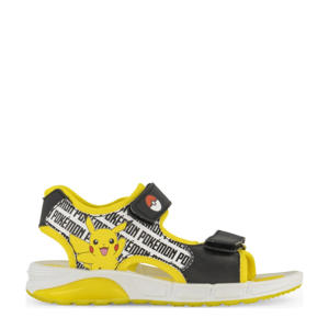 sandalen donkerblauw/geel