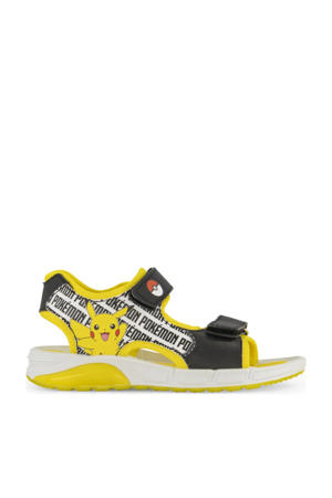 sandalen donkerblauw/geel
