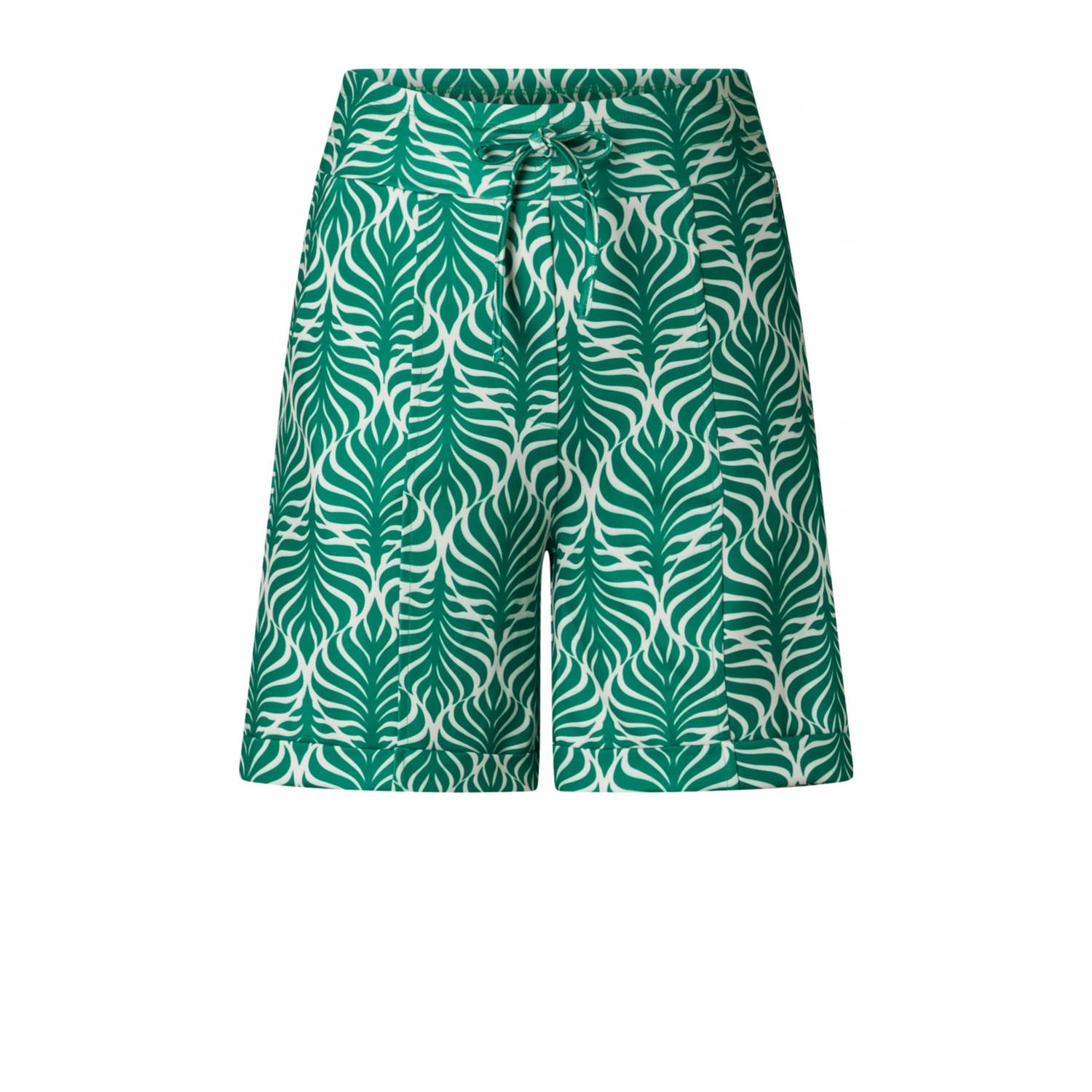 Ivy Beau rechtvallend regular waist casual short groen