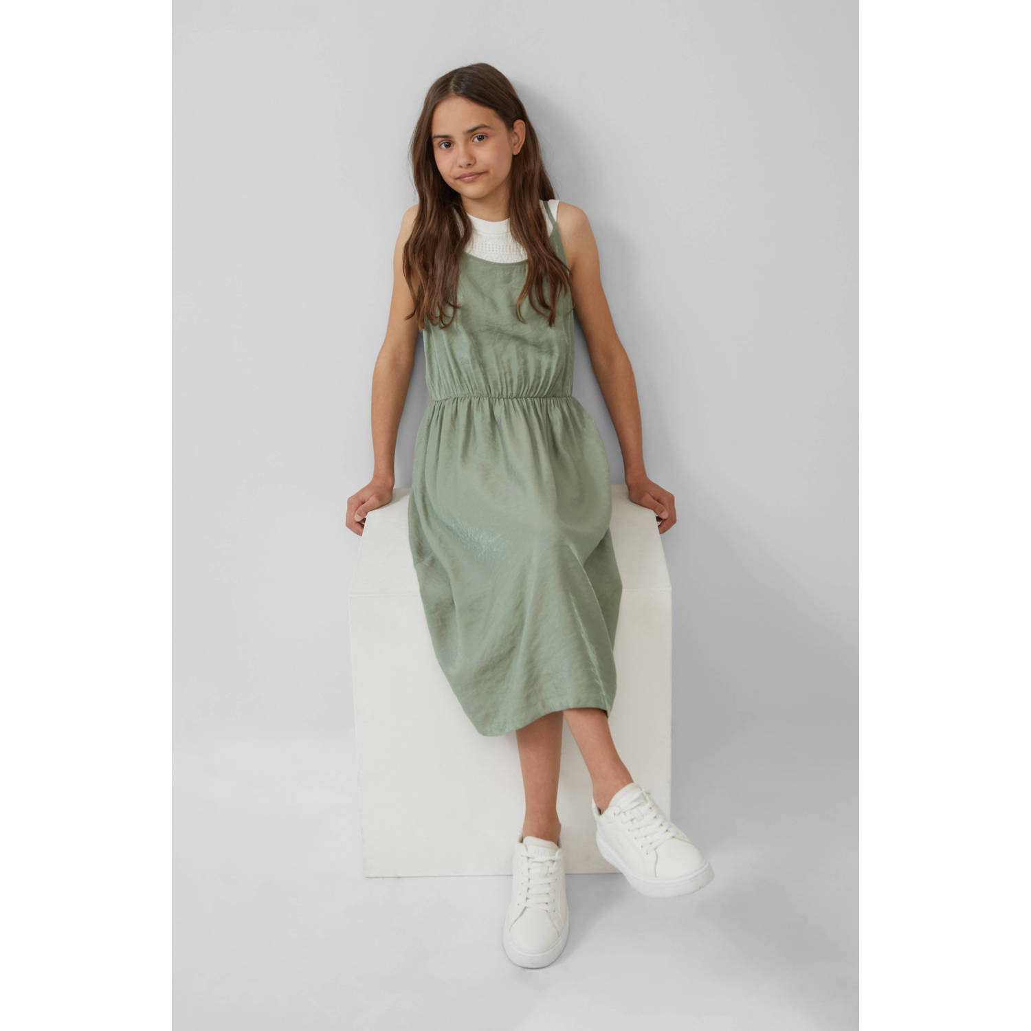 S.Oliver midi jurk groen