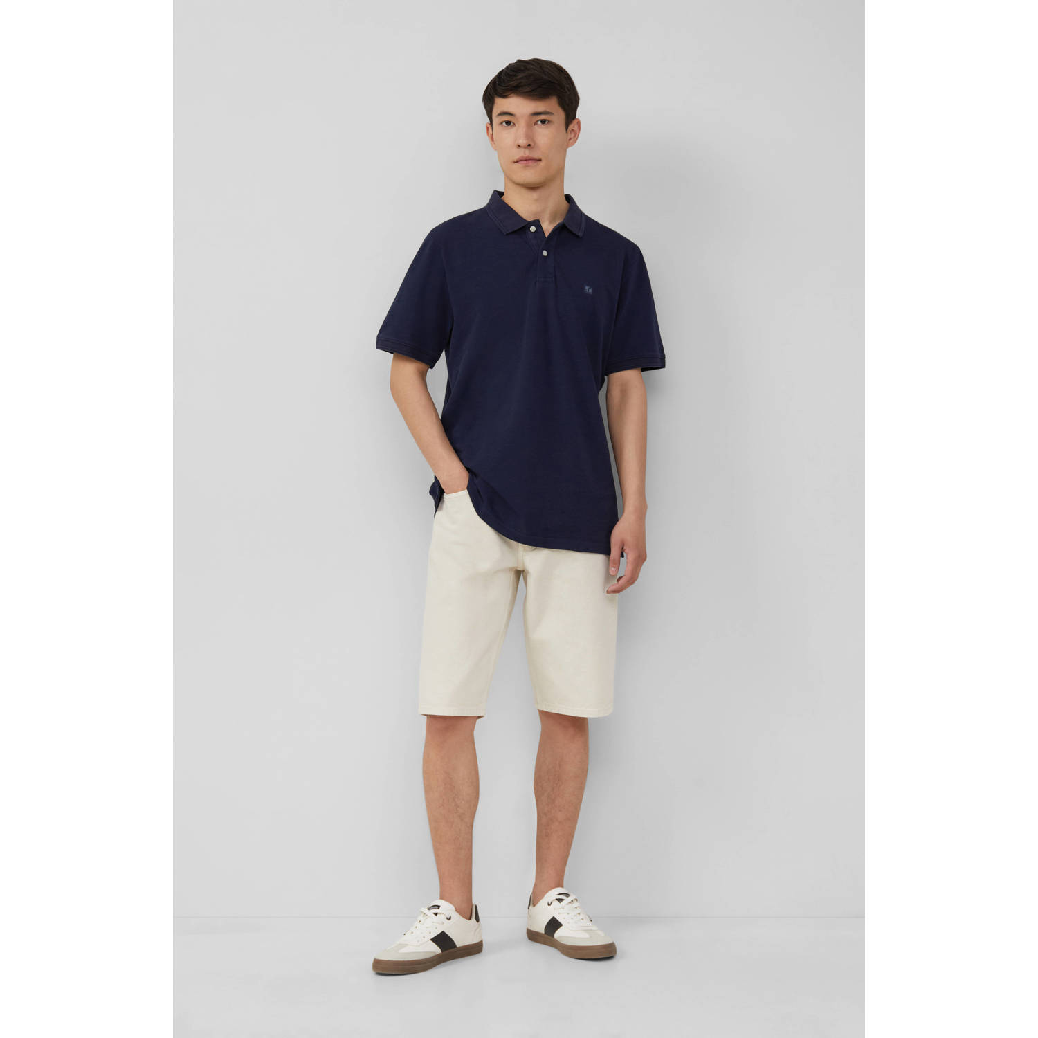 s.Oliver regular polo donkerblauw