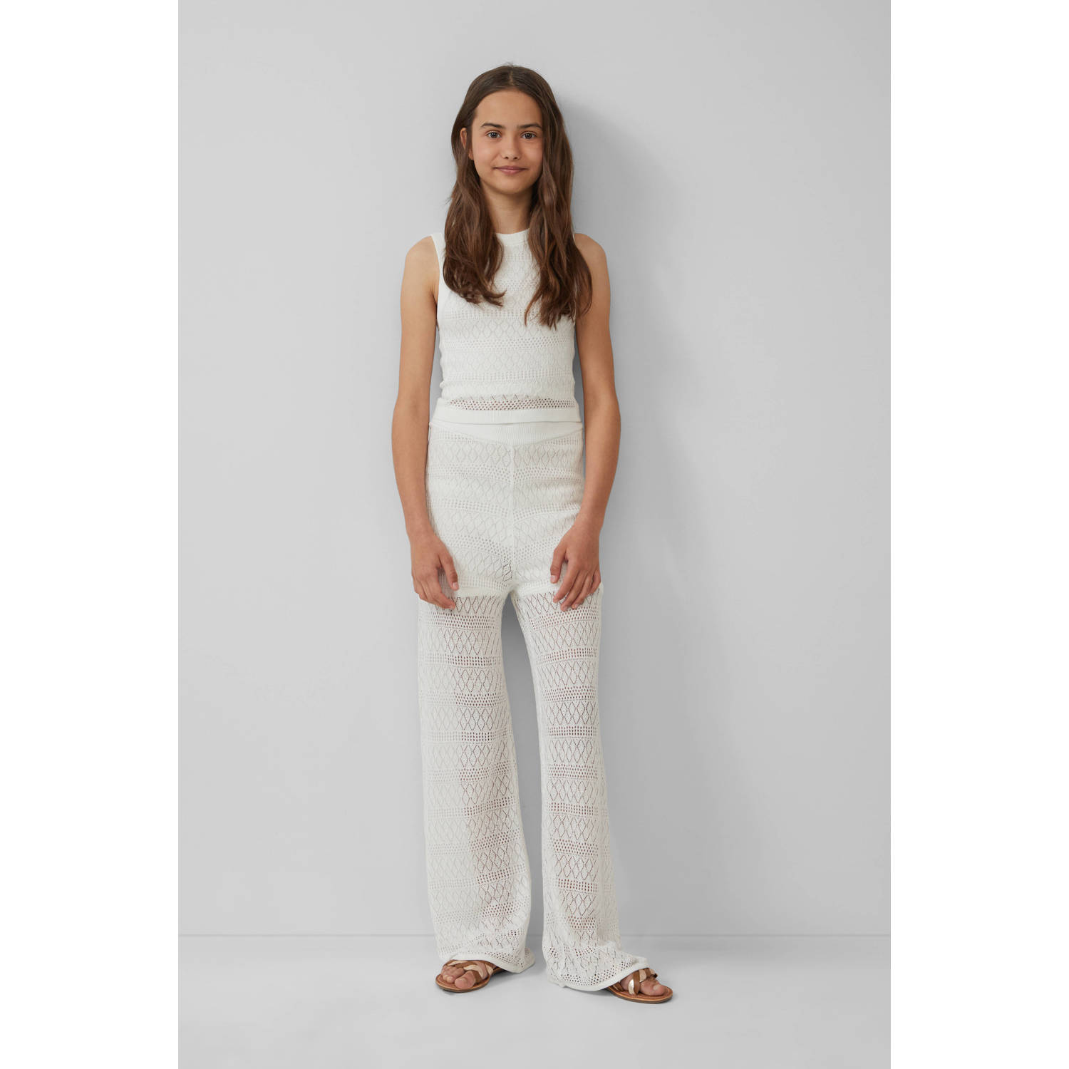 s.Oliver casual broek ecru
