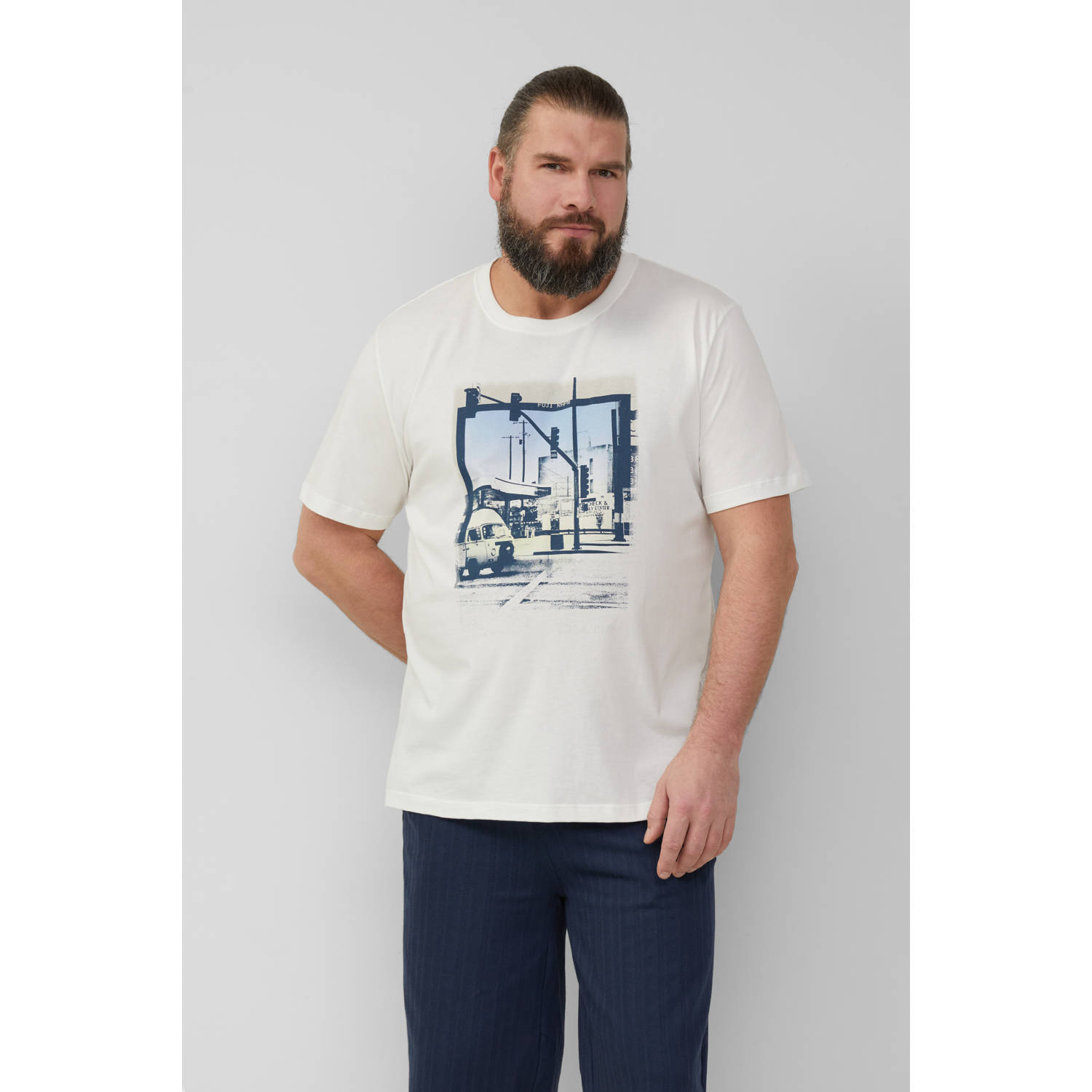 S.Oliver Big Size T-shirt wit