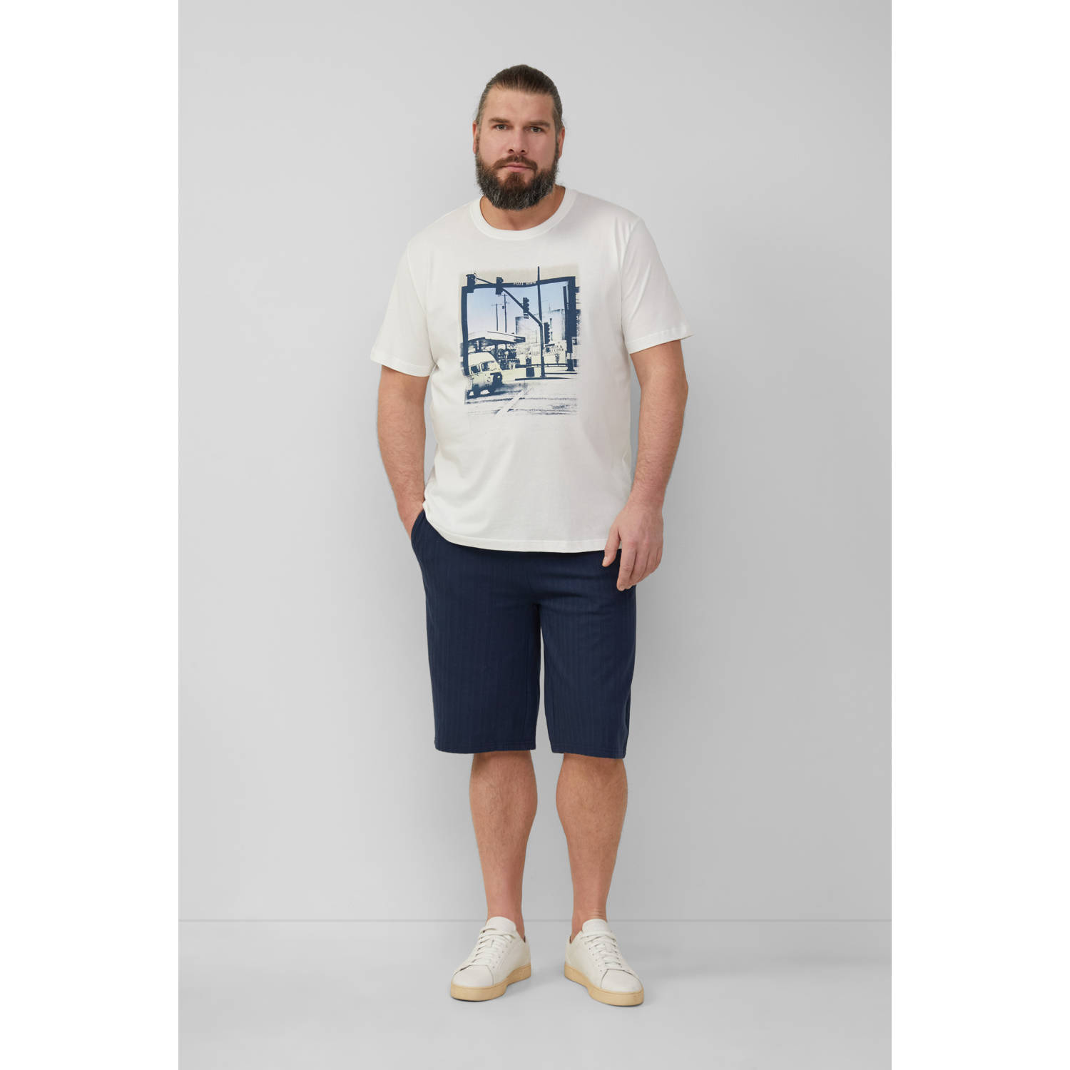 s.Oliver Big Size T-shirt wit