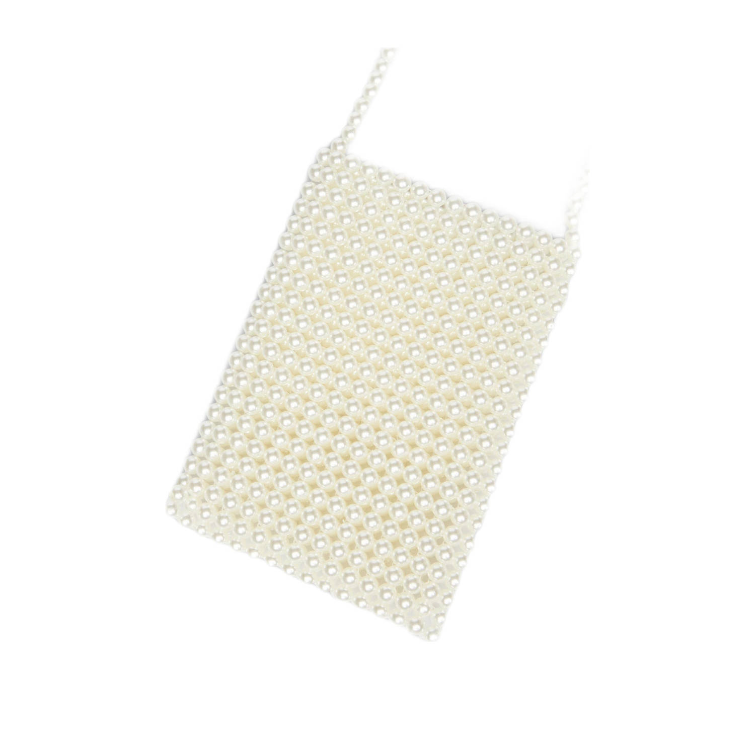 s.Oliver mini crossbody tas met kralen ecru