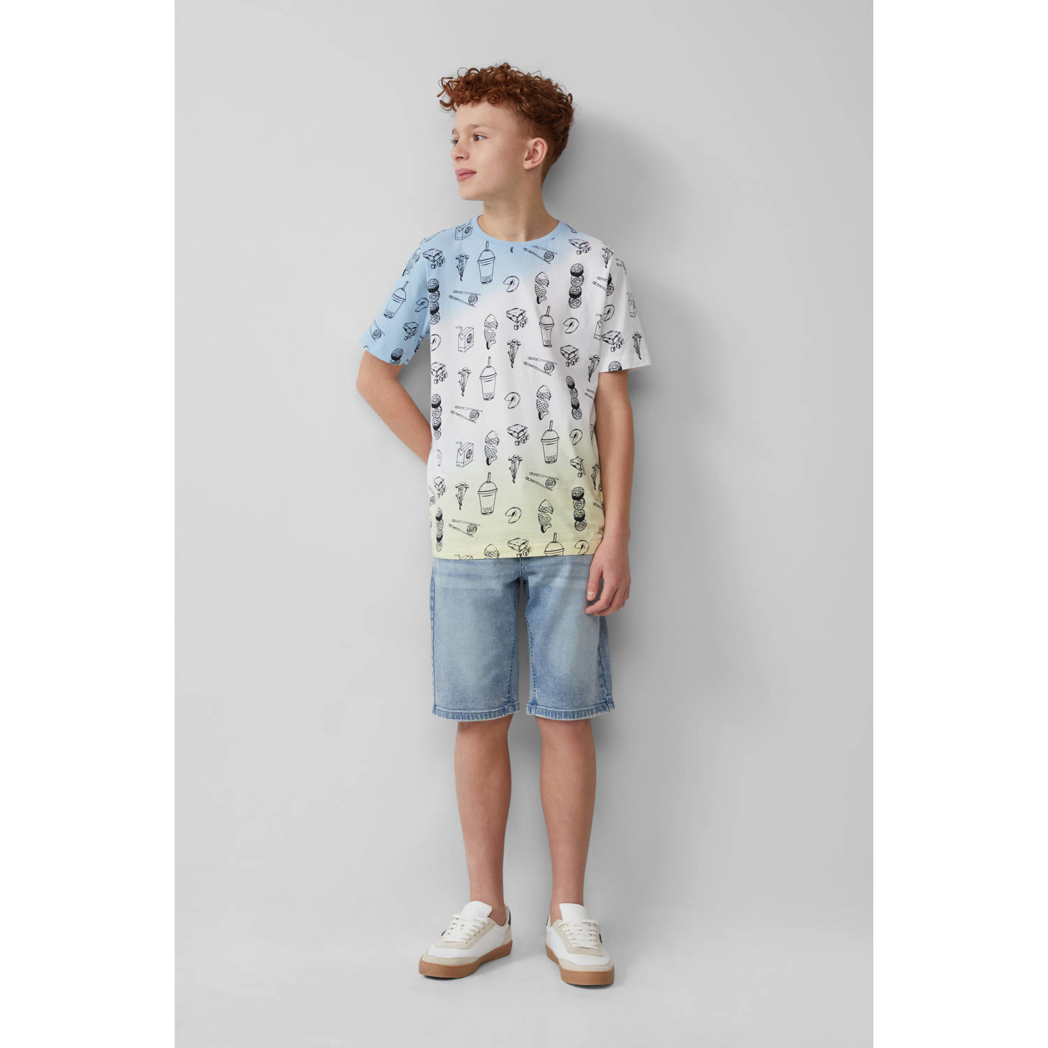 s.Oliver denim short light blue denim