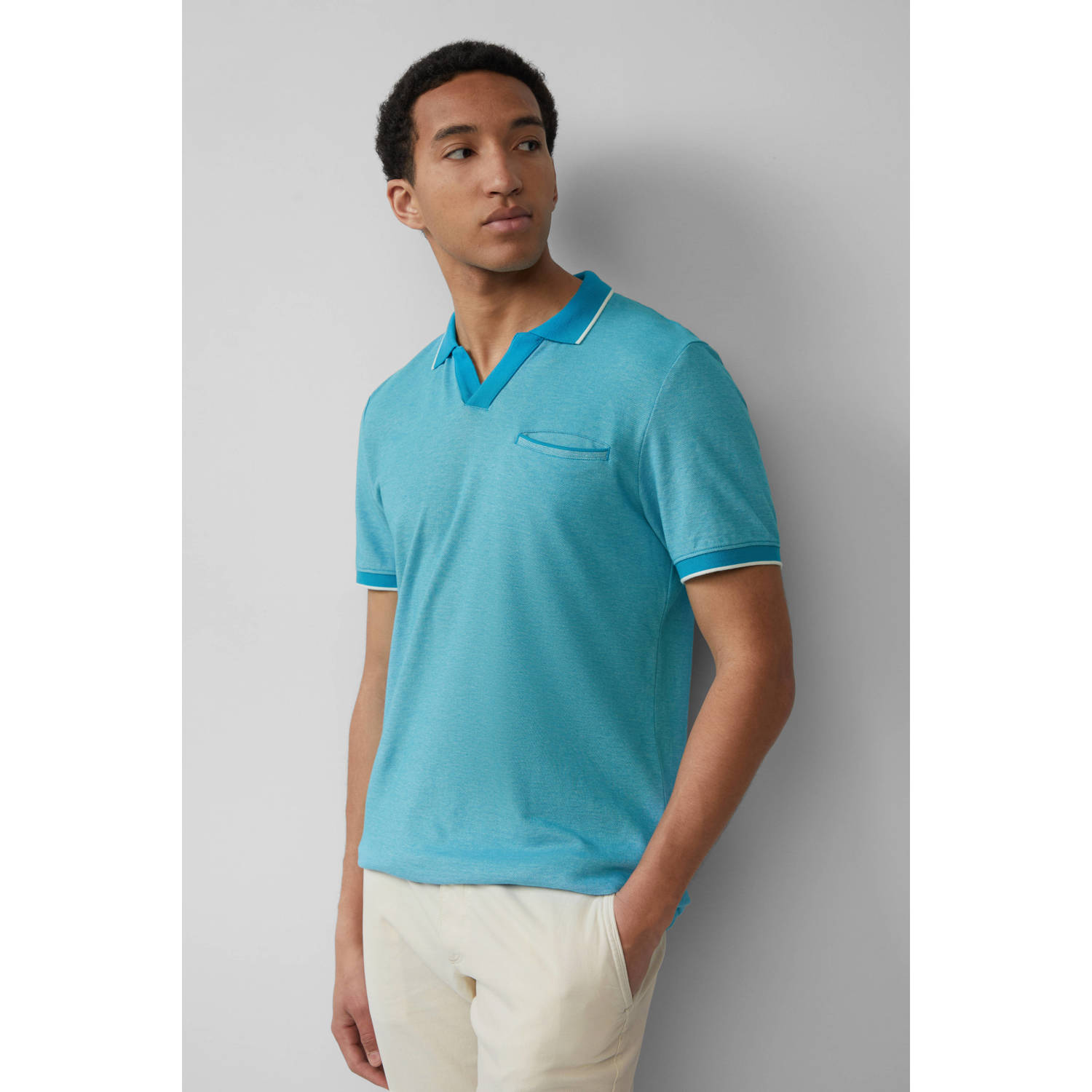 s.Oliver regular polo turquoise