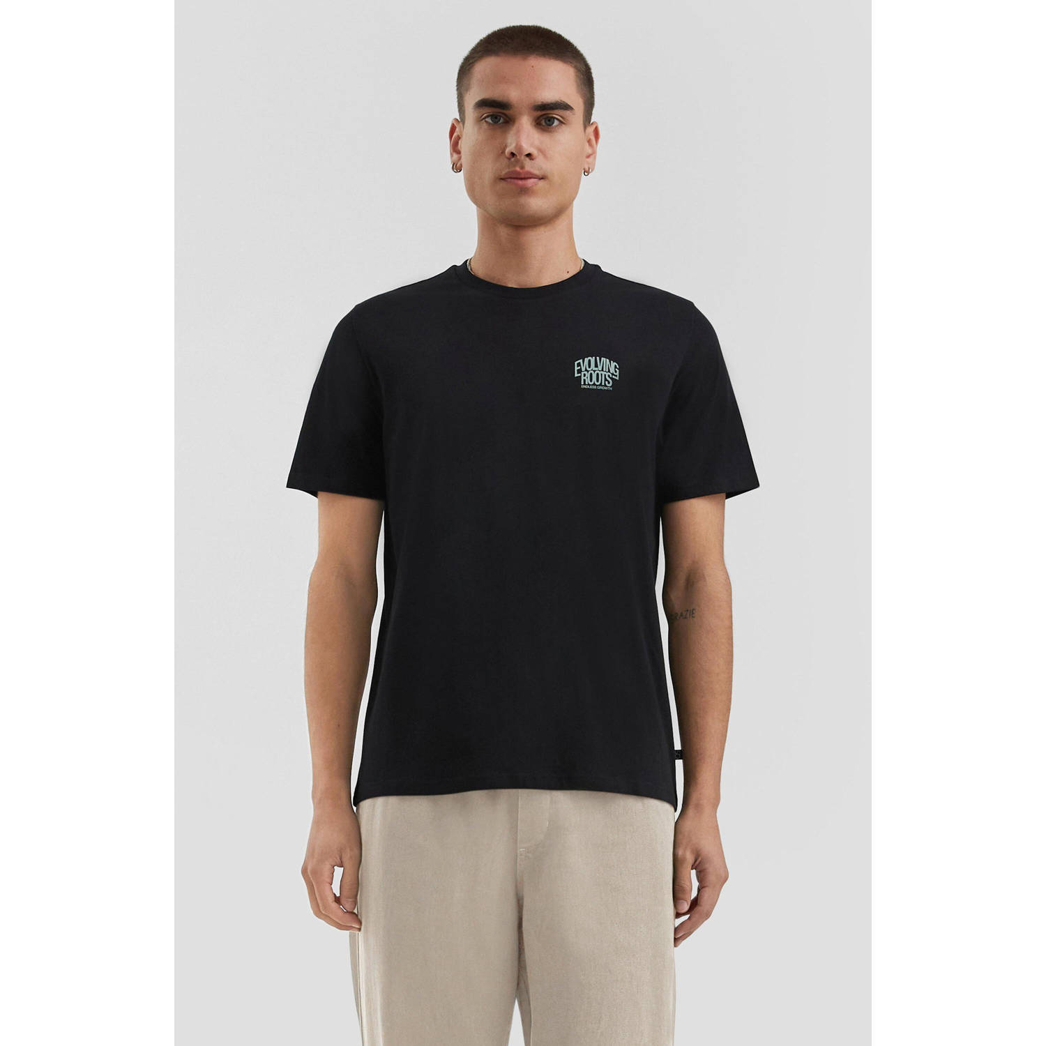 Q S by s.Oliver T-shirt zwart