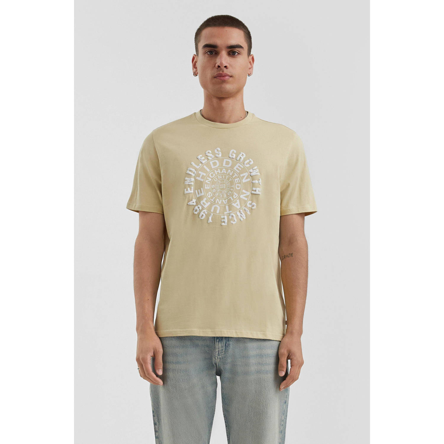 Q S by s.Oliver T-shirt lichtkaki