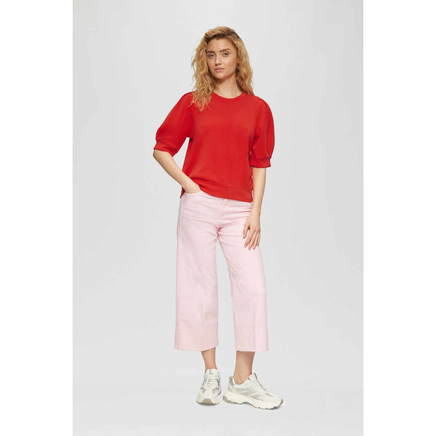 S.Oliver RED LABEL Regular fit sweatshirt van scuba