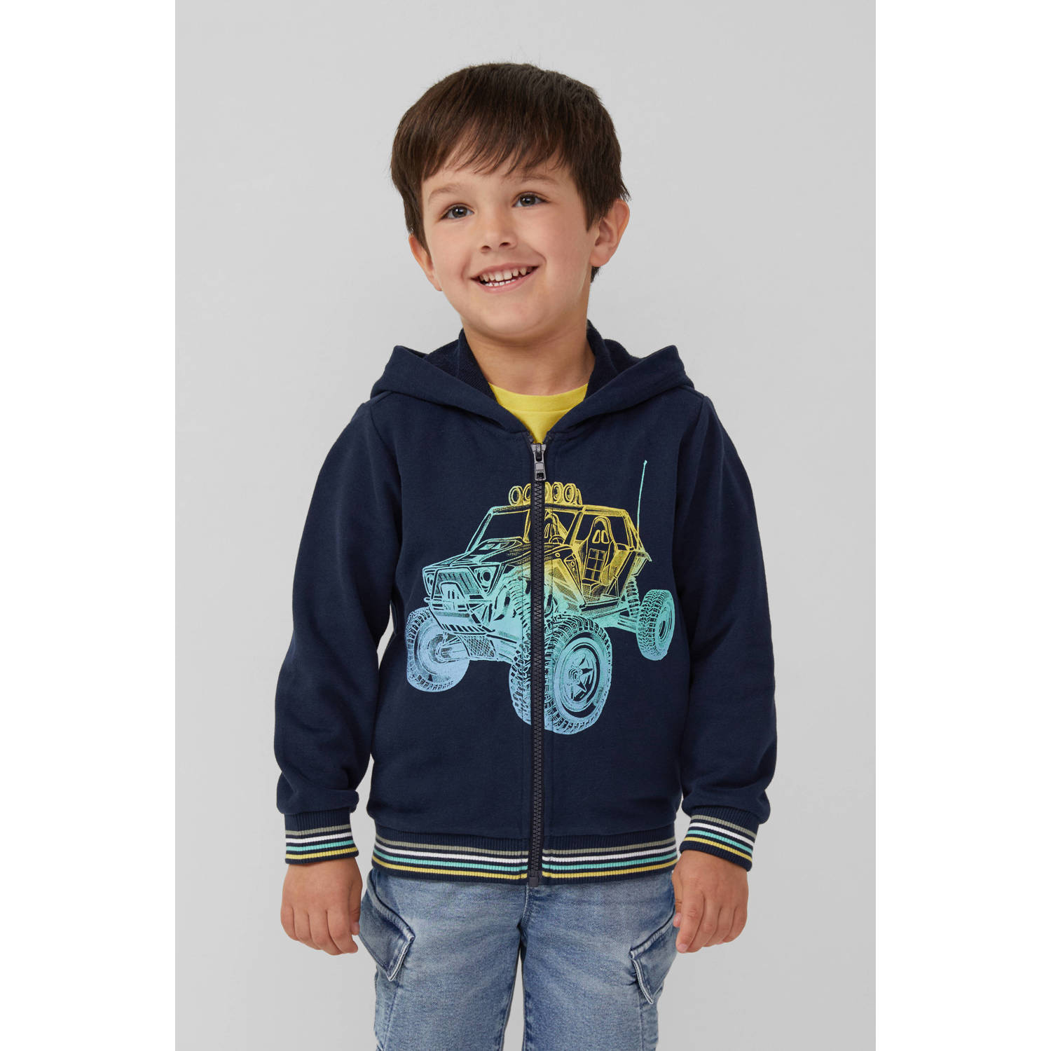 S.Oliver sweatvest donkerblauw
