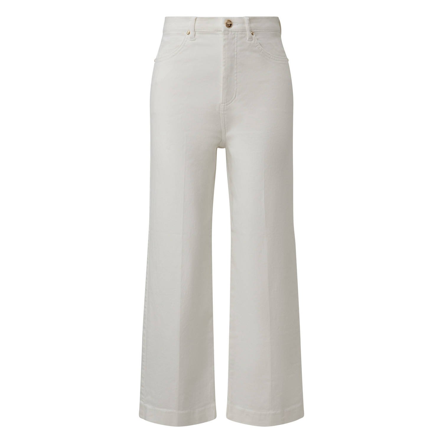 S.Oliver BLACK LABEL Regular fit culotte van katoenmix