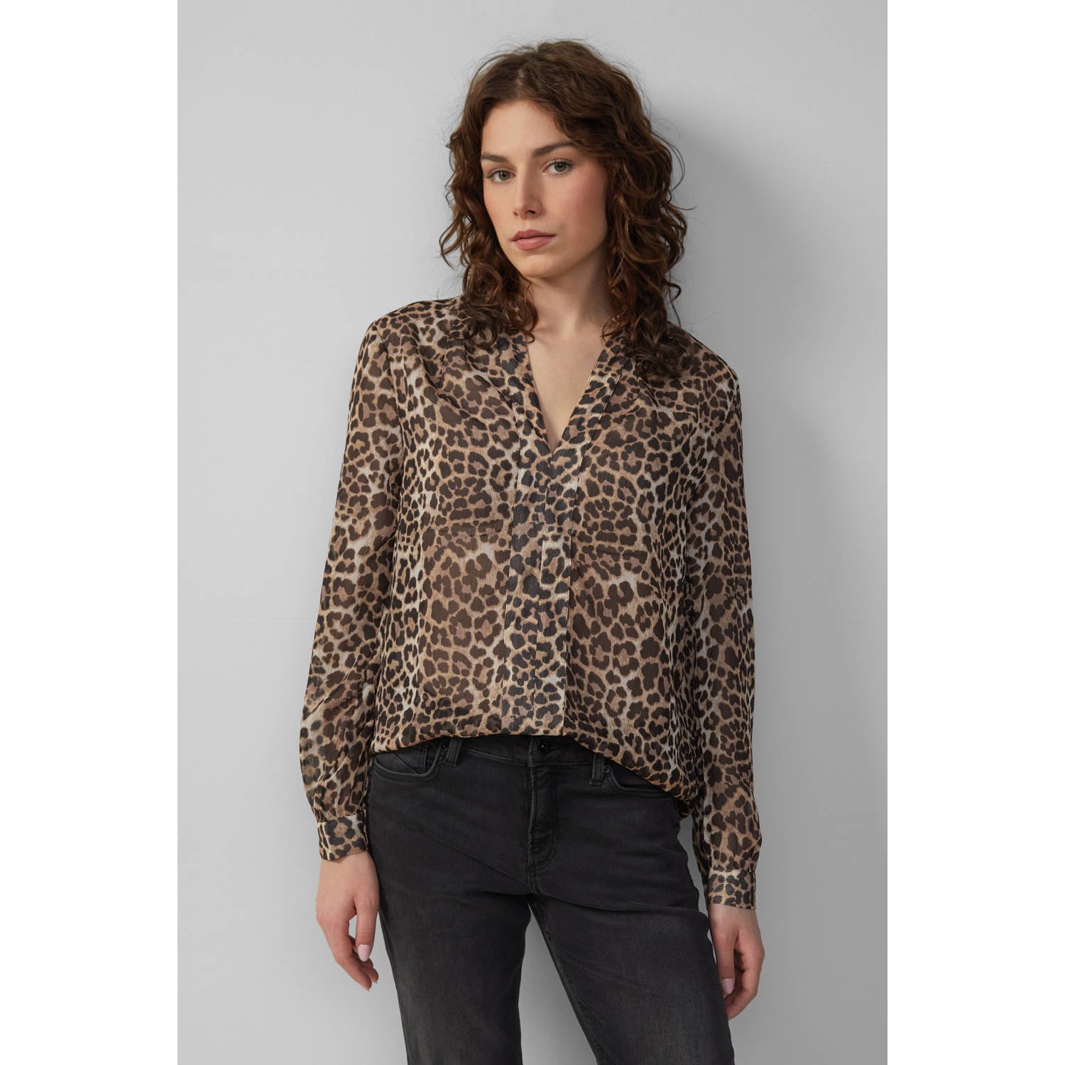 Q S by s.Oliver blouse zwart