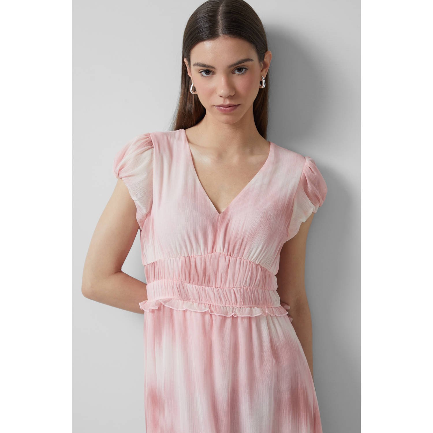 Q S by s.Oliver maxi jurk roze