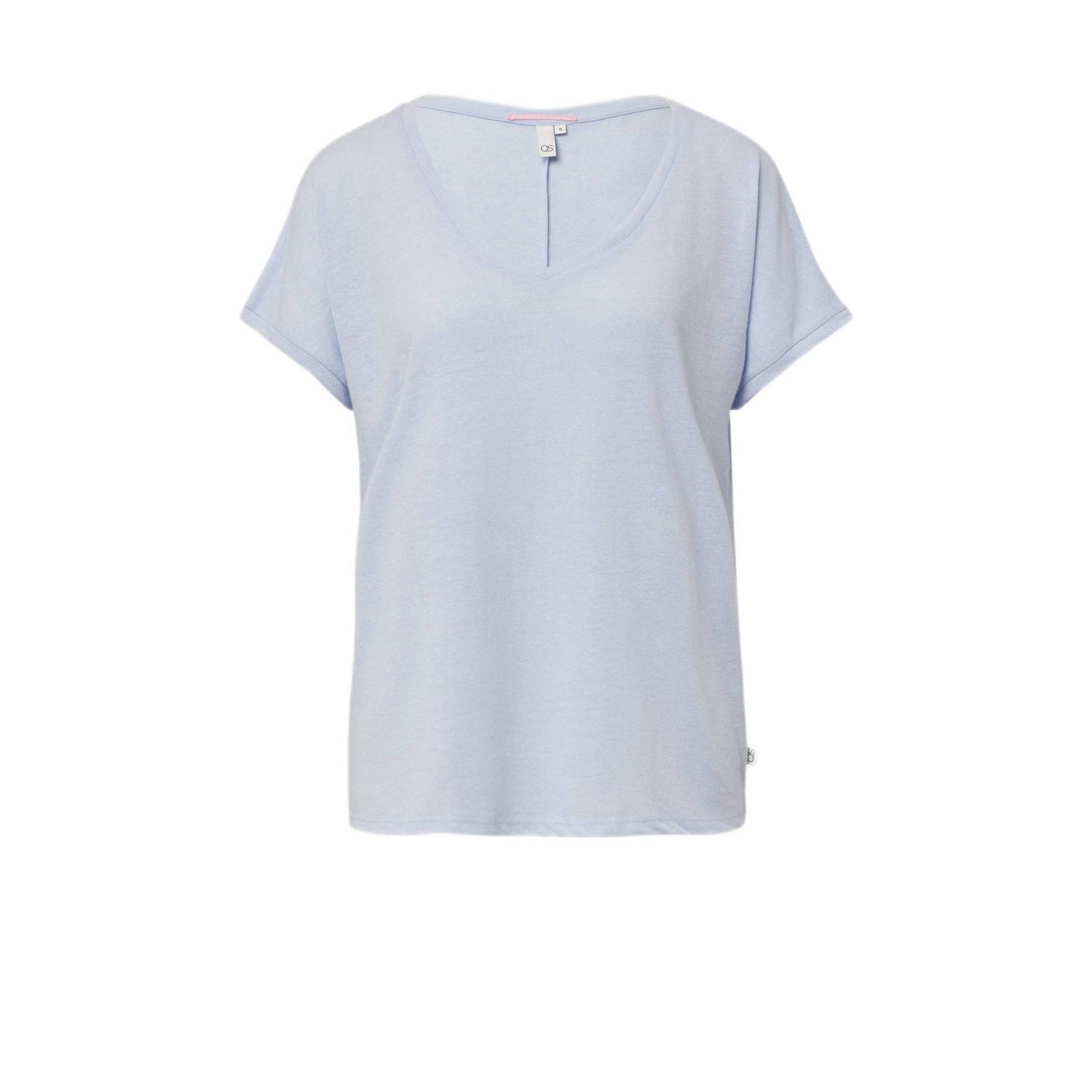 Q S by s.Oliver T-shirt lichtblauw