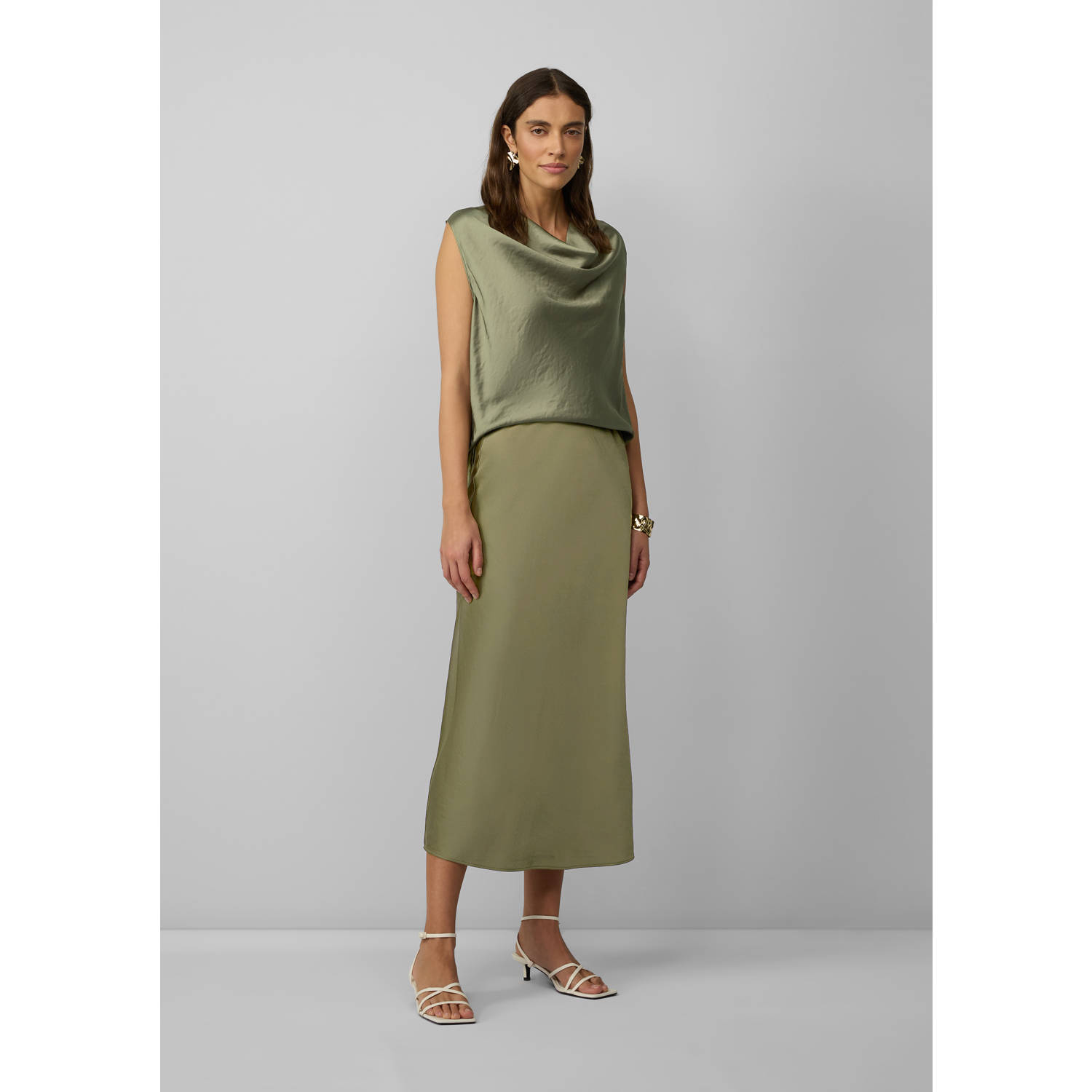 s.Oliver BLACK LABEL mouwloze top groen