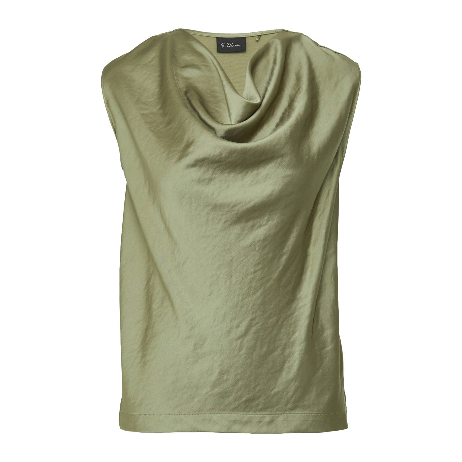 S.Oliver BLACK LABEL Loose fit satijnen blouse van viscosemix