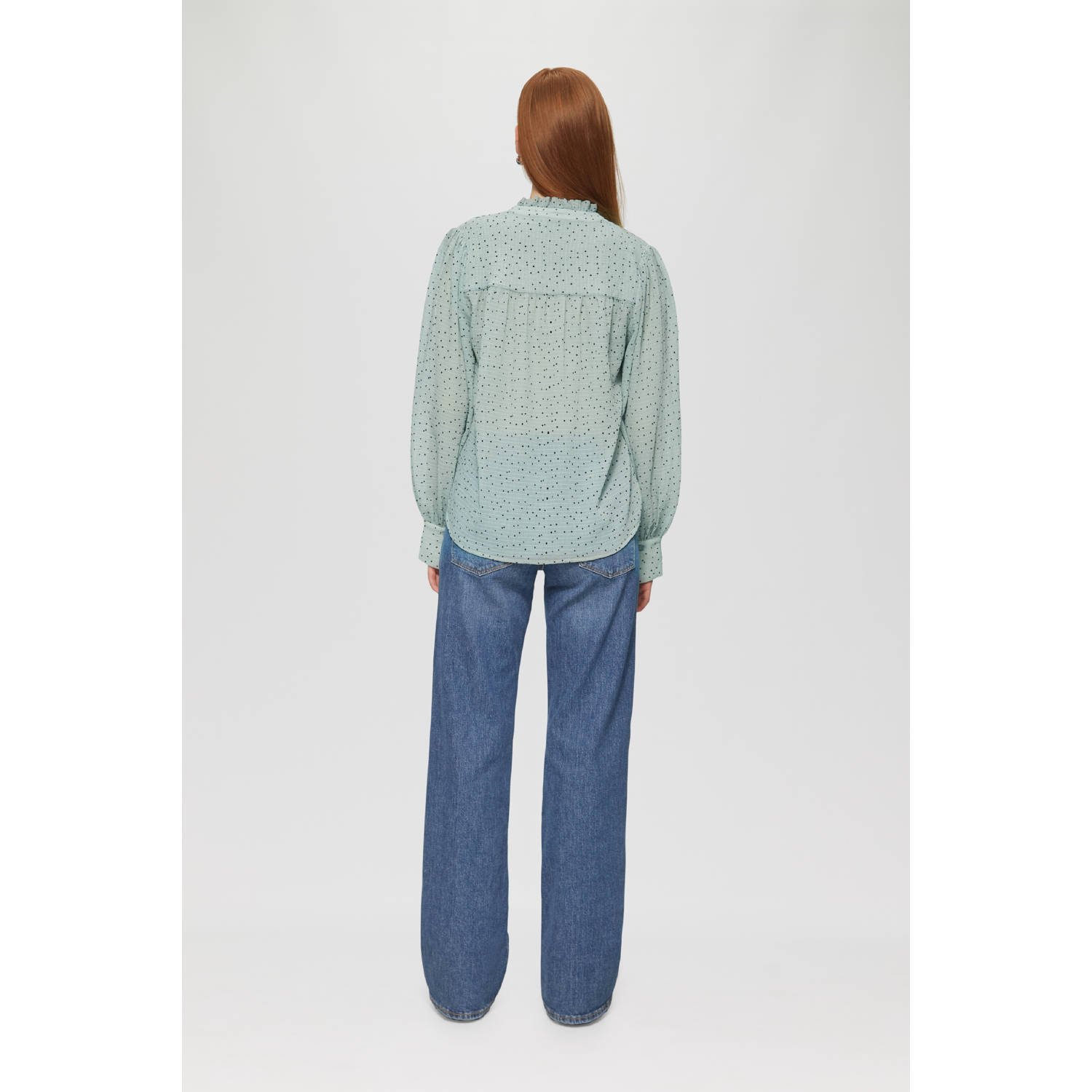 Q S by s.Oliver blouse grijsgroen