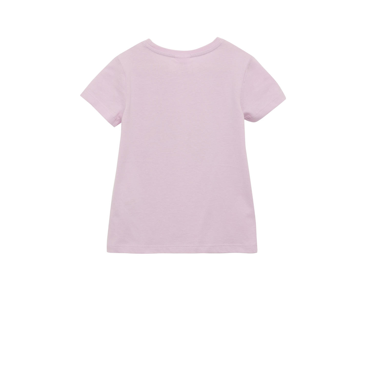s.Oliver T-shirt lichtroze met glitter