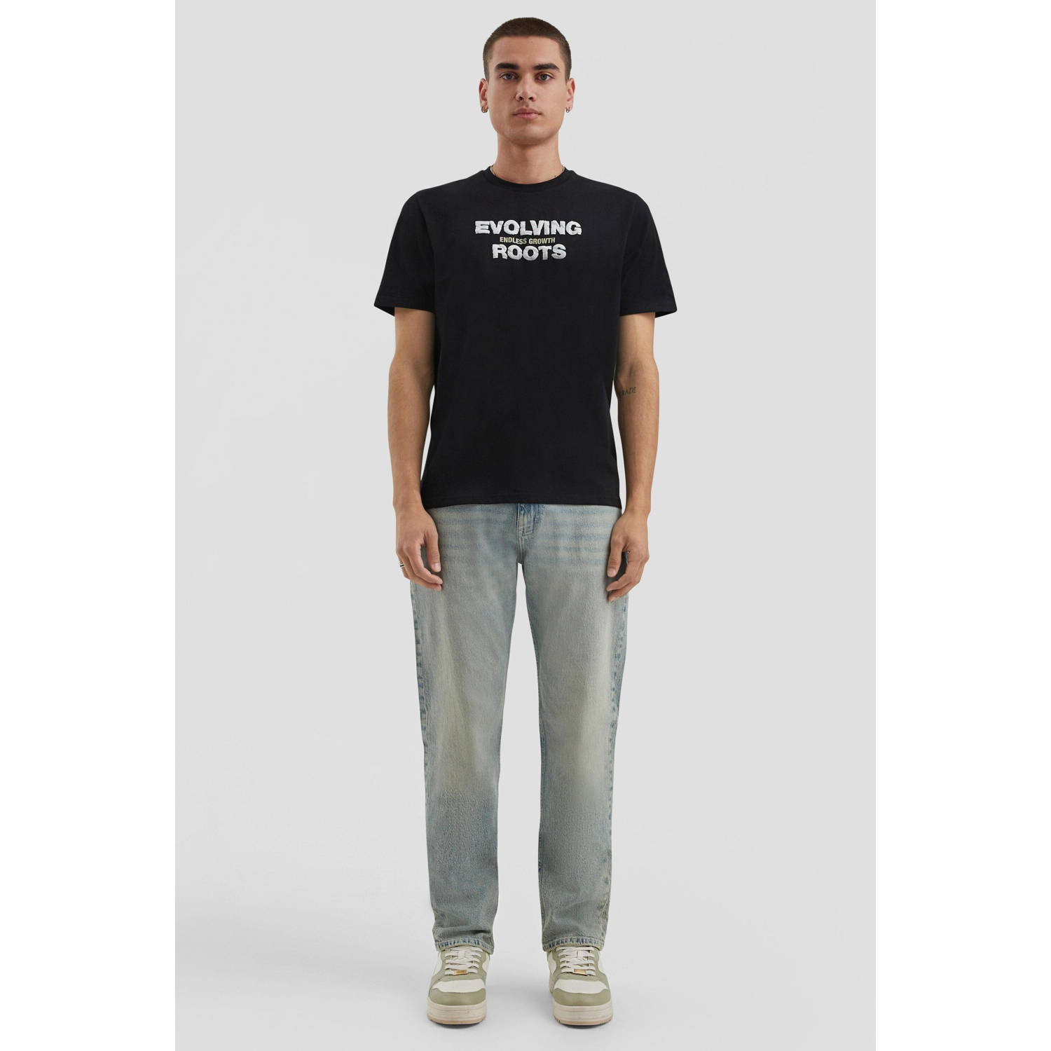 Q S by s.Oliver T-shirt zwart