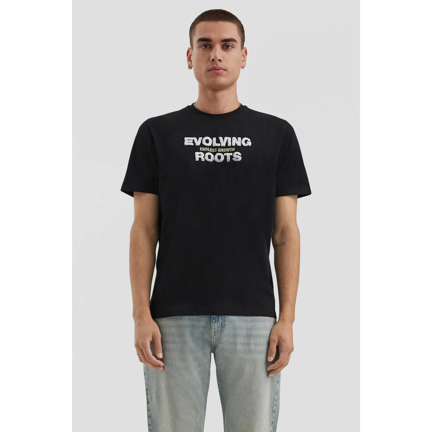 Q S by s.Oliver T-shirt zwart