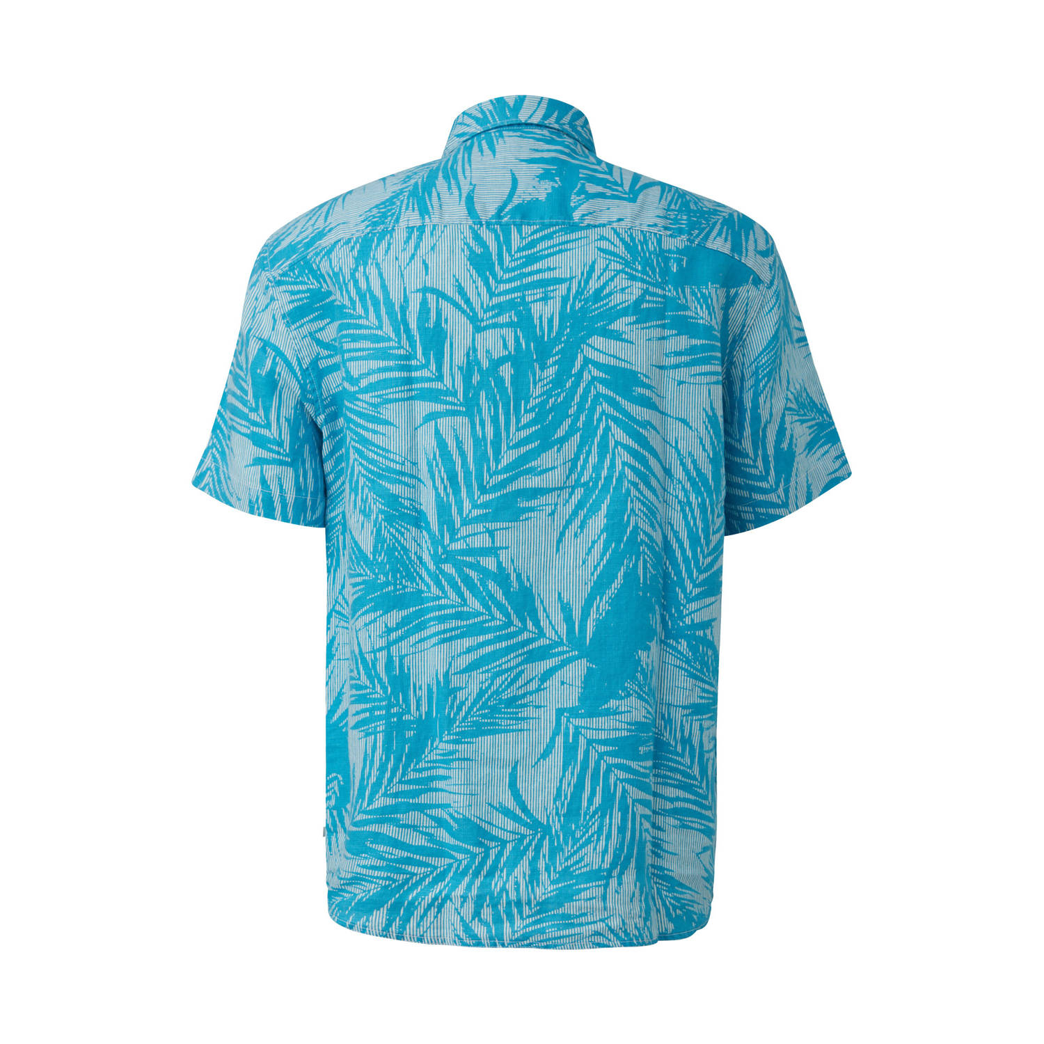 s.Oliver linnen casual overhemd blauw