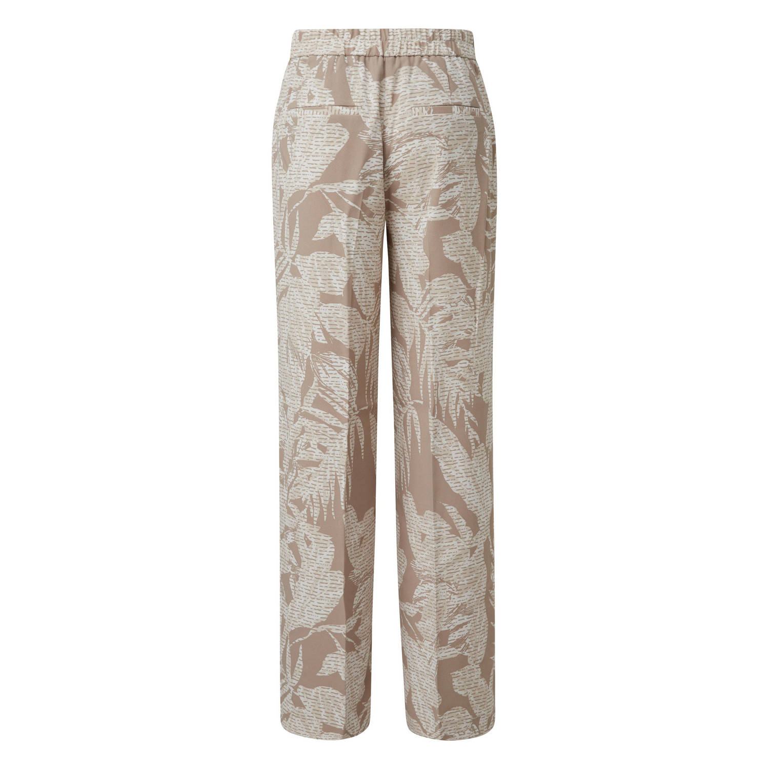 comma straight regular waist pantalon lichtbruin