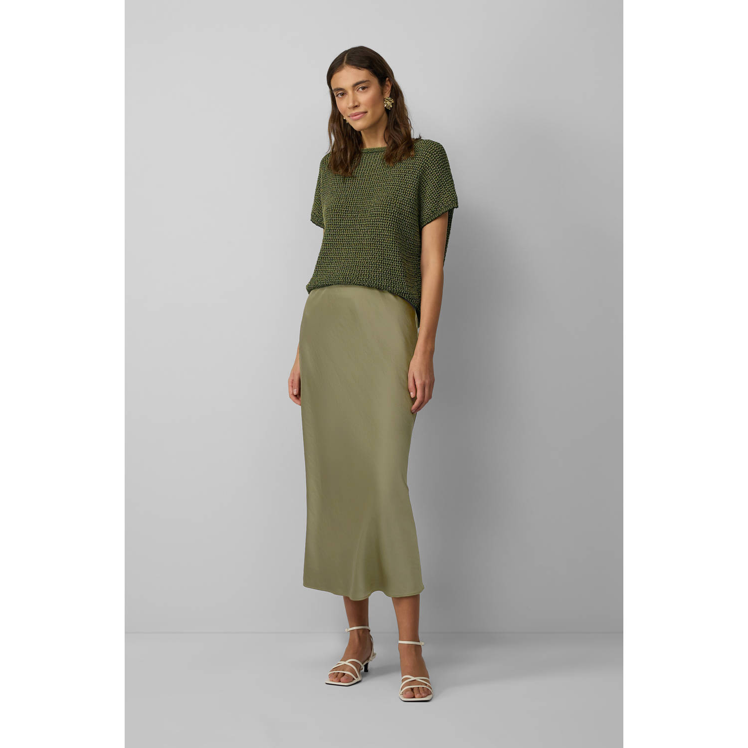 s.Oliver BLACK LABEL midi rok groen