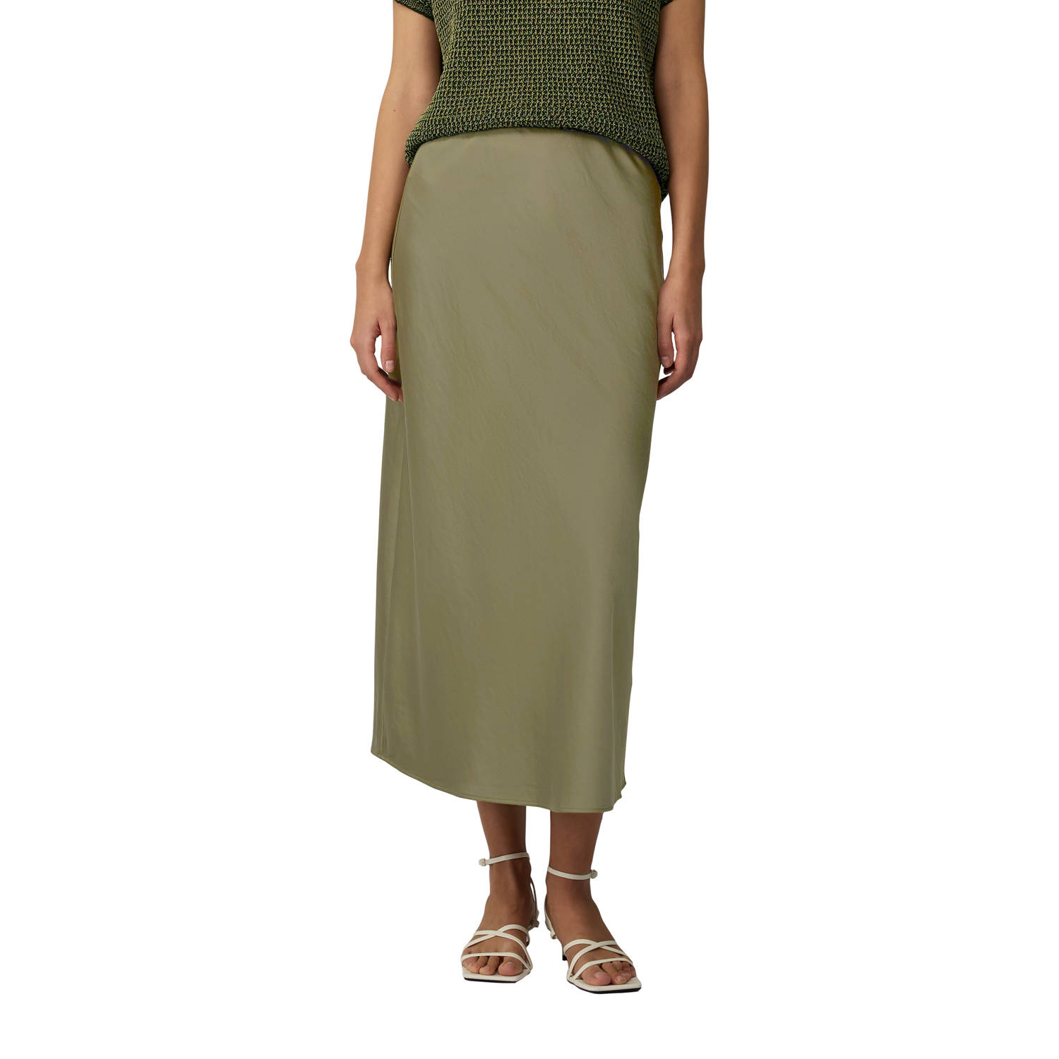 S.Oliver BLACK LABEL Regular fit midirok met elastische band