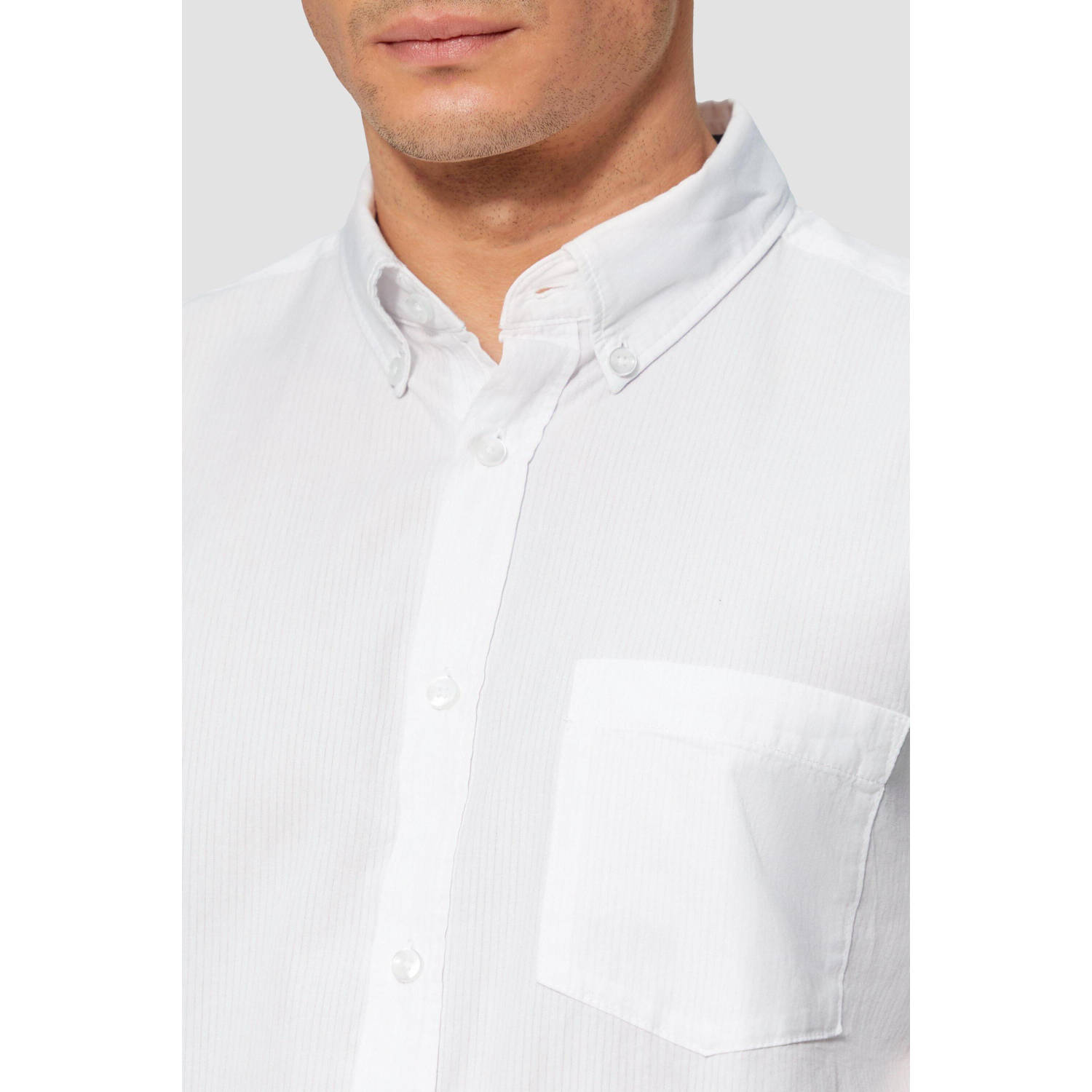 s.Oliver casual overhemd wit