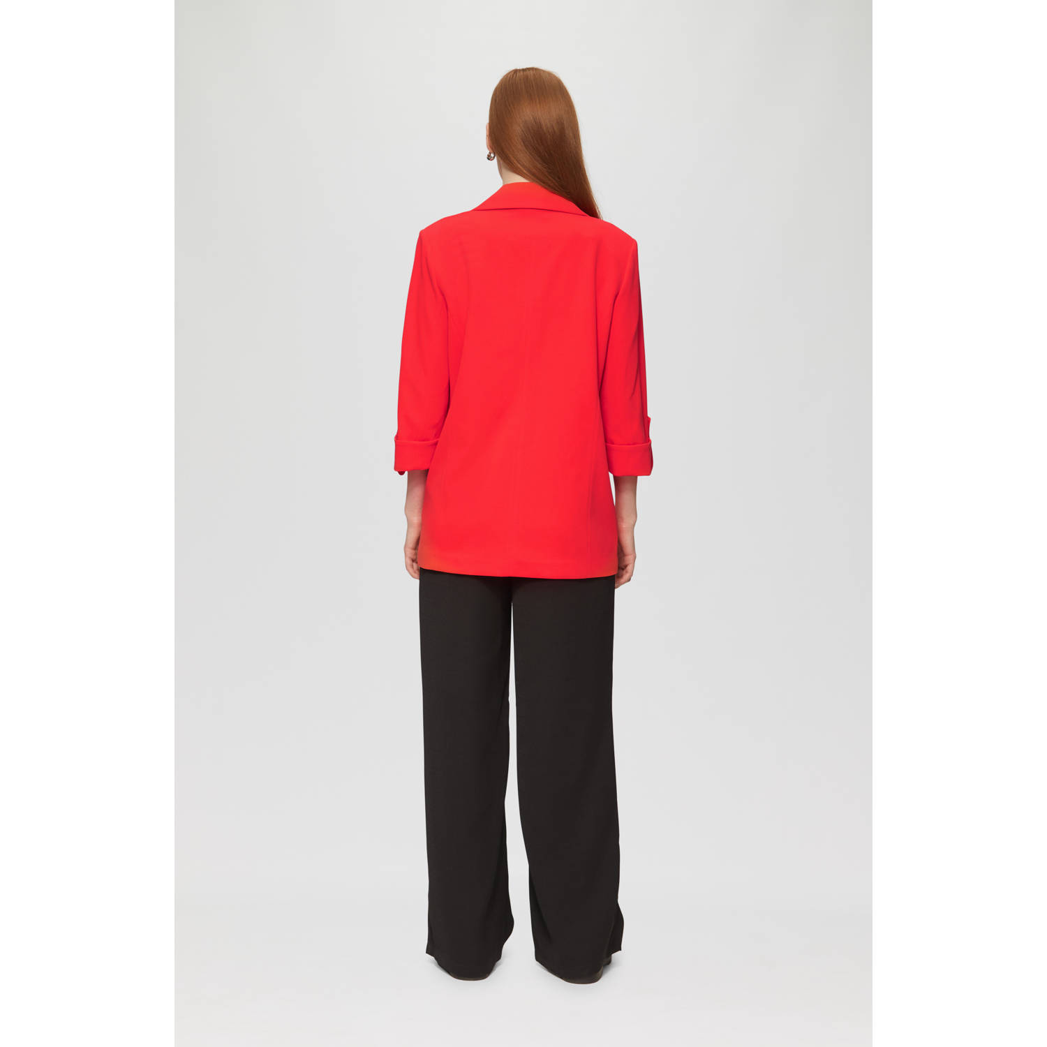 Q S by s.Oliver regular blazer rood