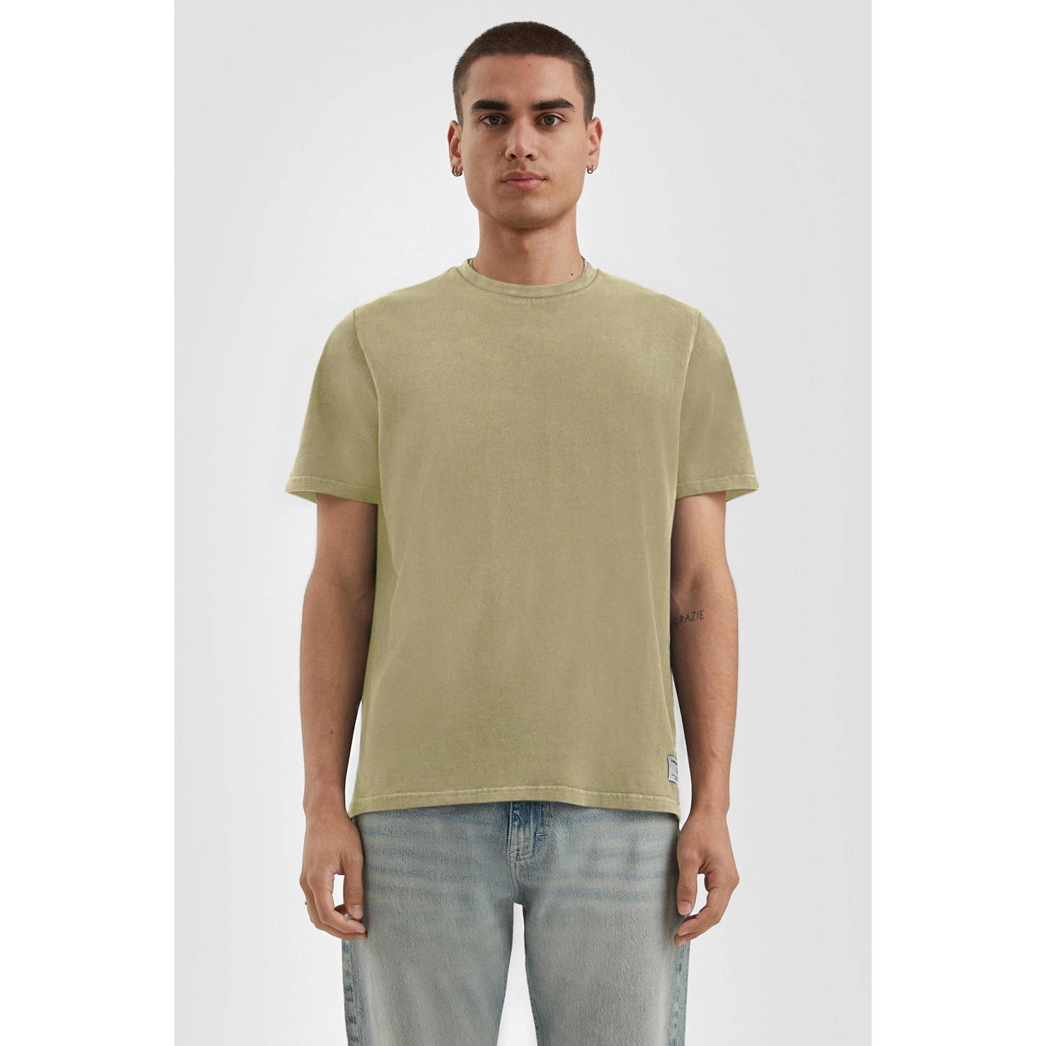 Q S by s.Oliver T-shirt lichtkaki